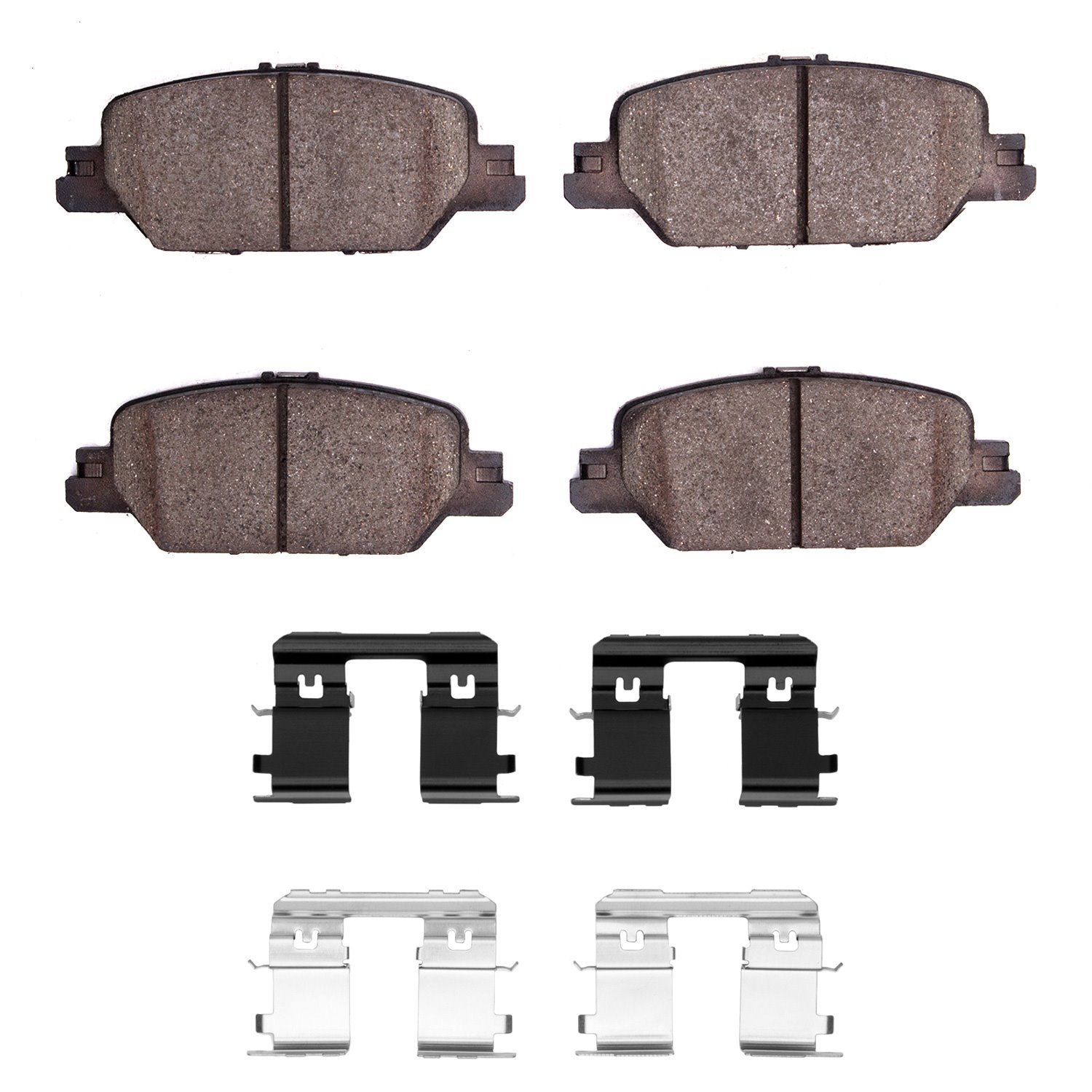 1551-2037-01 5000 Advanced Ceramic Brake Pads & Hardware Kit, Fits Select Acura/Honda, Position: Rear