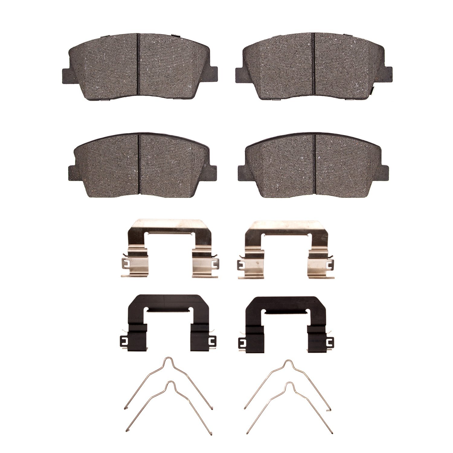 1551-2117-01 5000 Advanced Ceramic Brake Pads & Hardware Kit, Fits Select Kia/Hyundai/Genesis, Position: Front