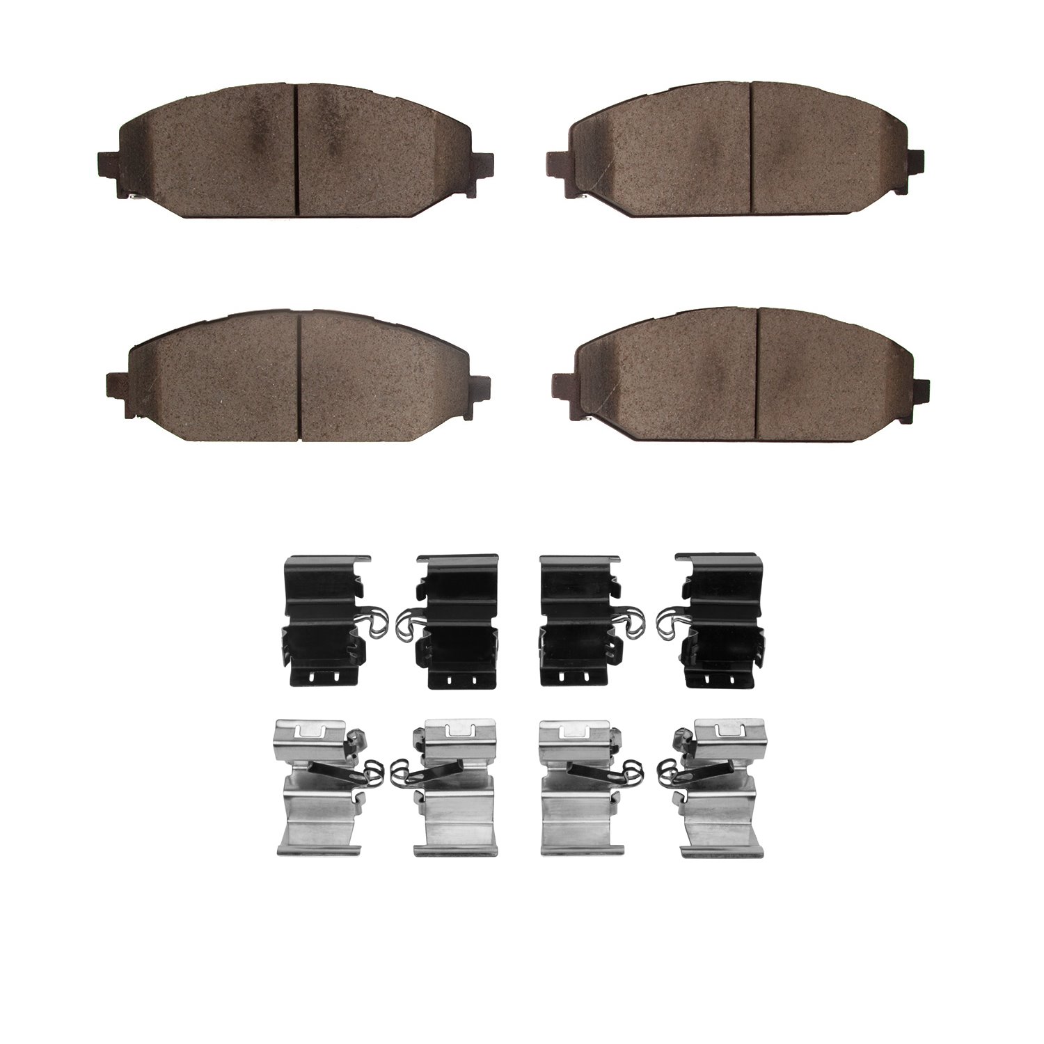 1551-2179-01 5000 Advanced Ceramic Brake Pads & Hardware Kit, Fits Select Mopar, Position: Front