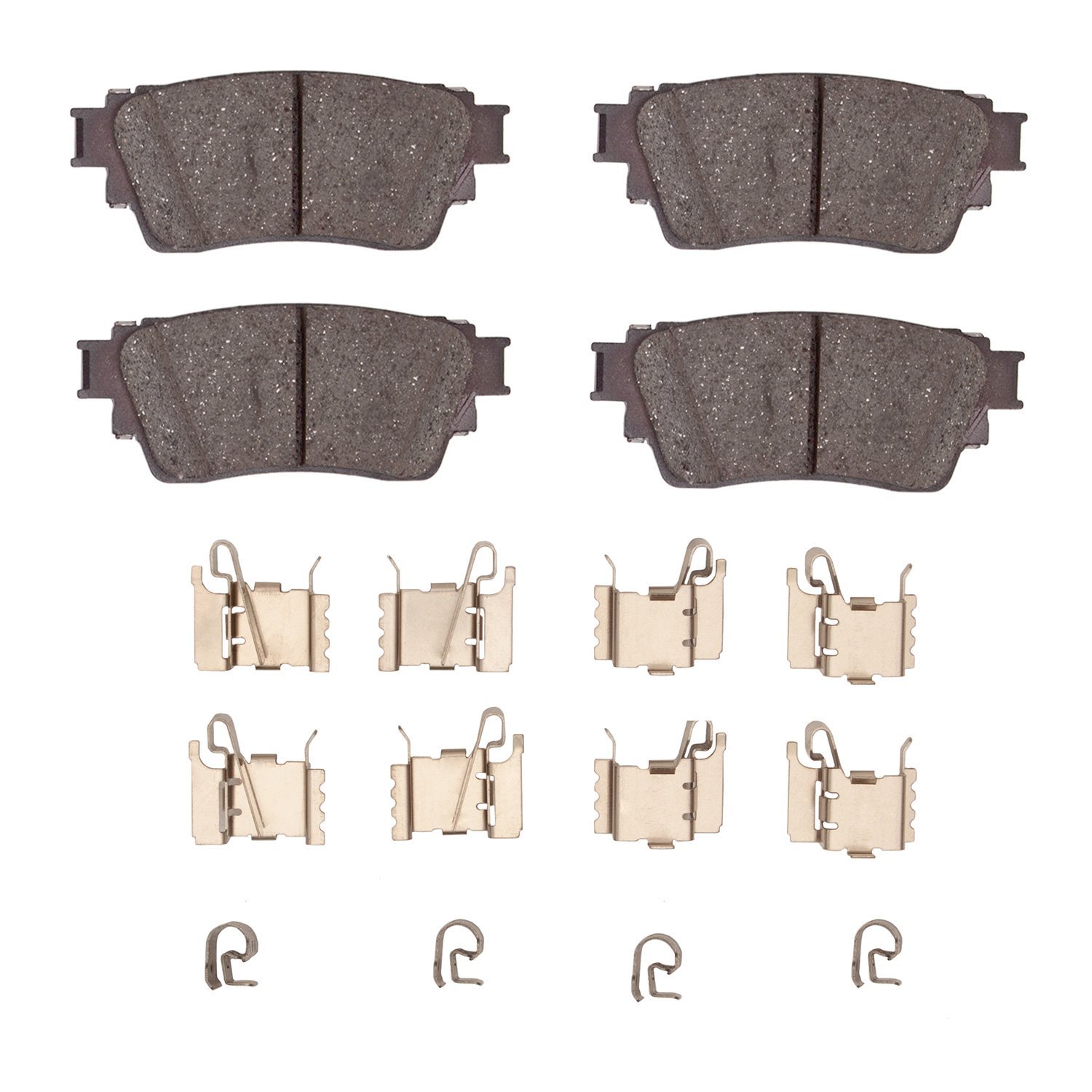 1551-2200-01 5000 Advanced Ceramic Brake Pads & Hardware Kit, Fits Select Infiniti/Nissan, Position: Rear