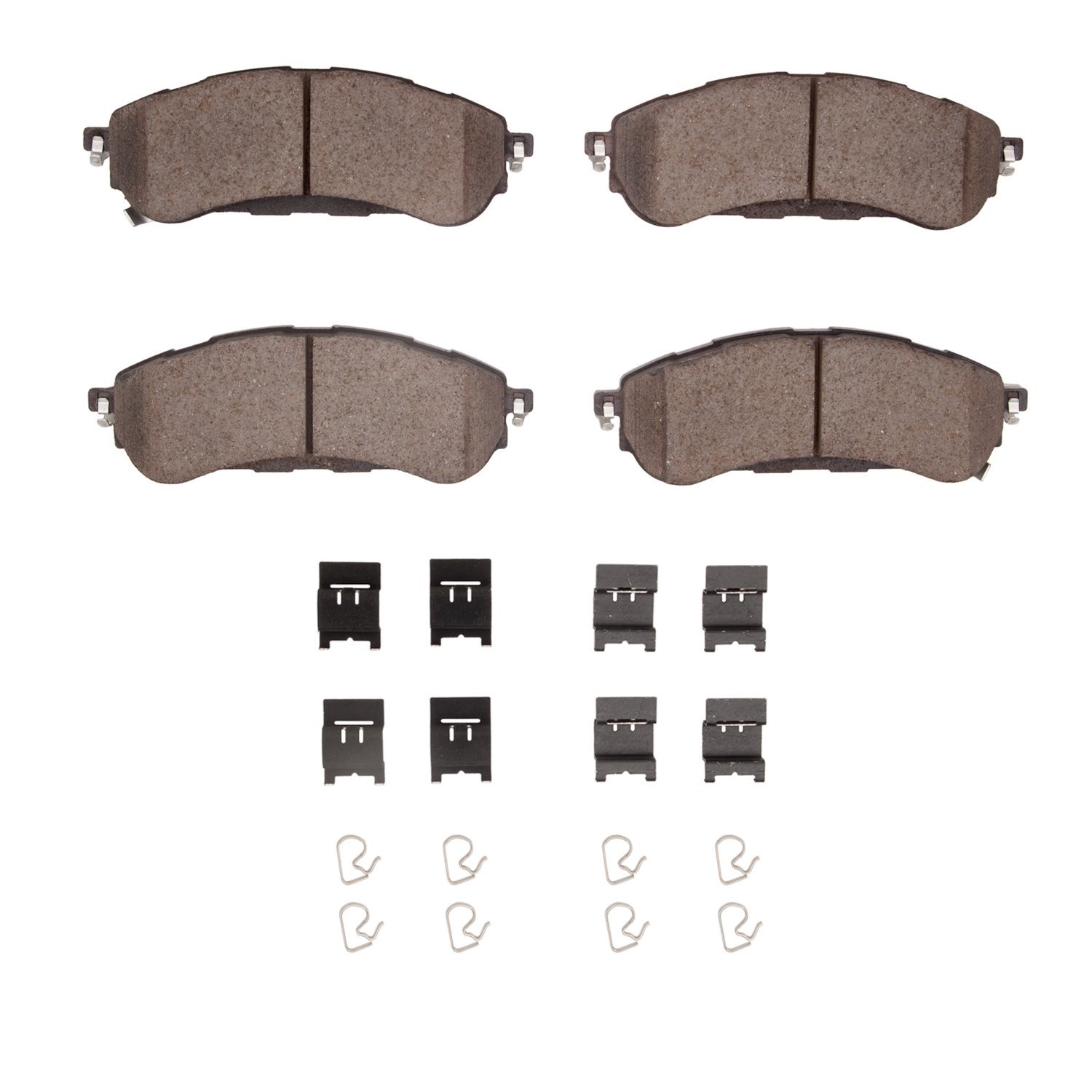 1551-2208-01 5000 Advanced Ceramic Brake Pads & Hardware Kit, Fits Select Ford/Lincoln/Mercury/Mazda, Position: Rear