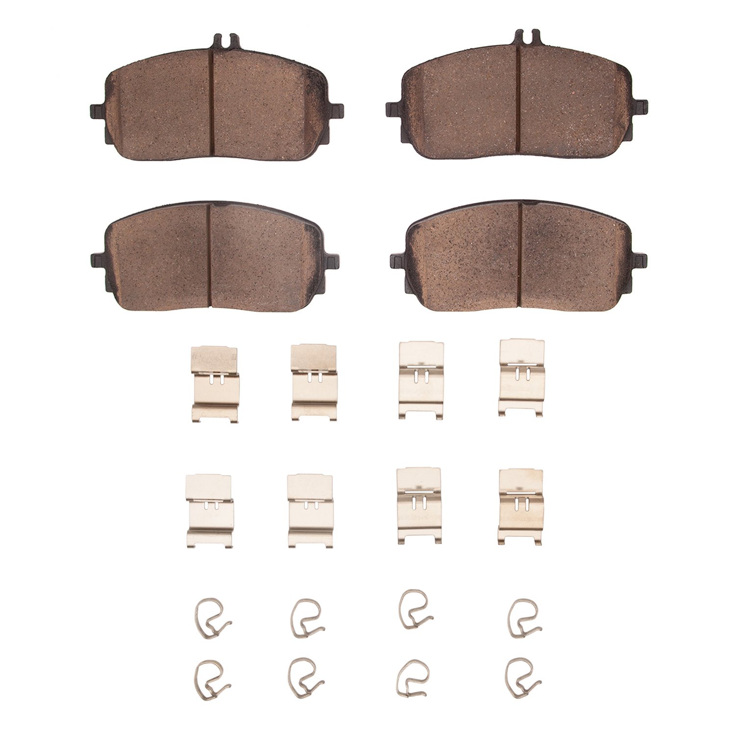 1551-2209-01 5000 Advanced Low-Metallic Brake Pads & Hardware Kit, Fits Select Mercedes-Benz, Position: Front