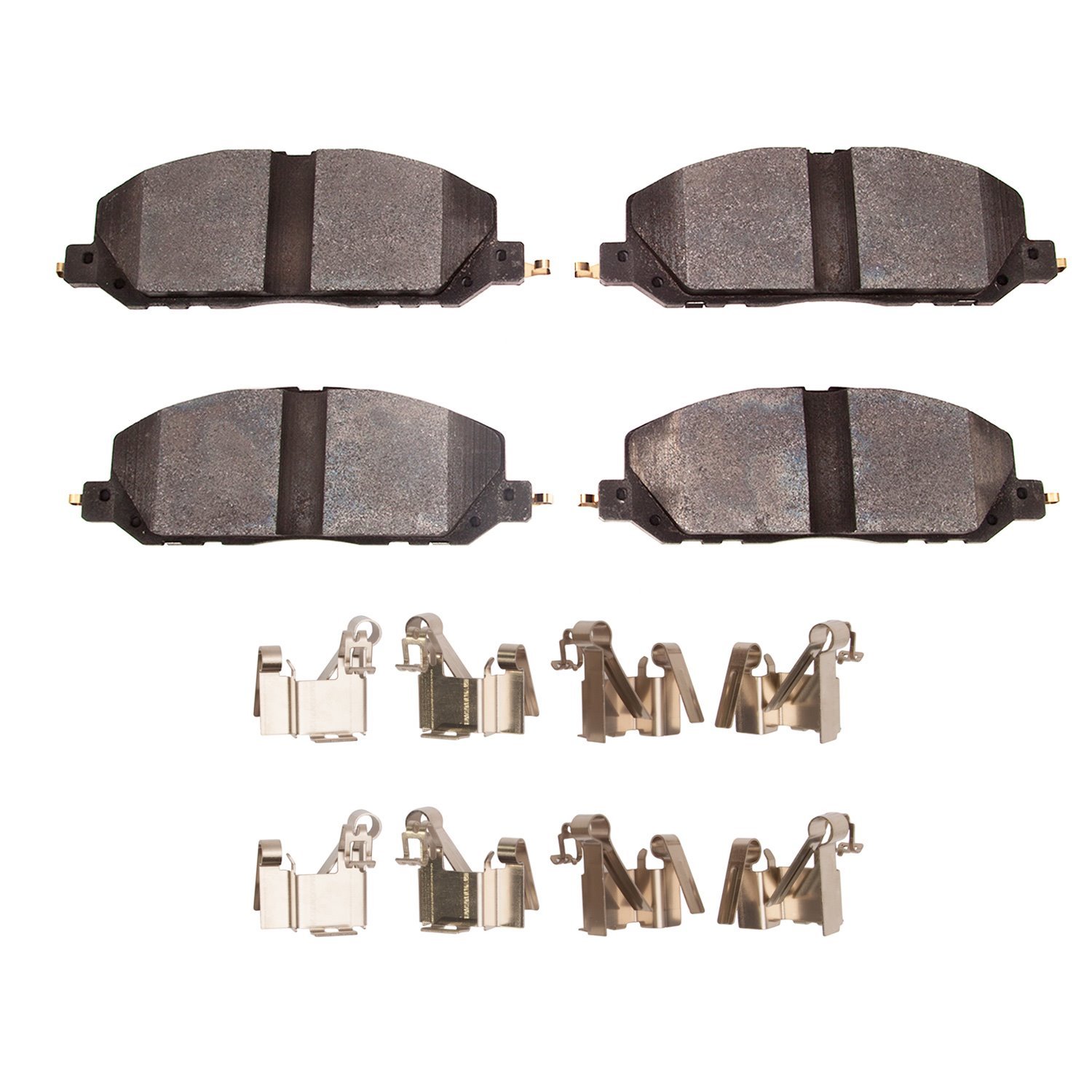 1551-2212-01 5000 Advanced Low-Metallic Brake Pads & Hardware Kit, Fits Select Kia/Hyundai/Genesis, Position: Rear