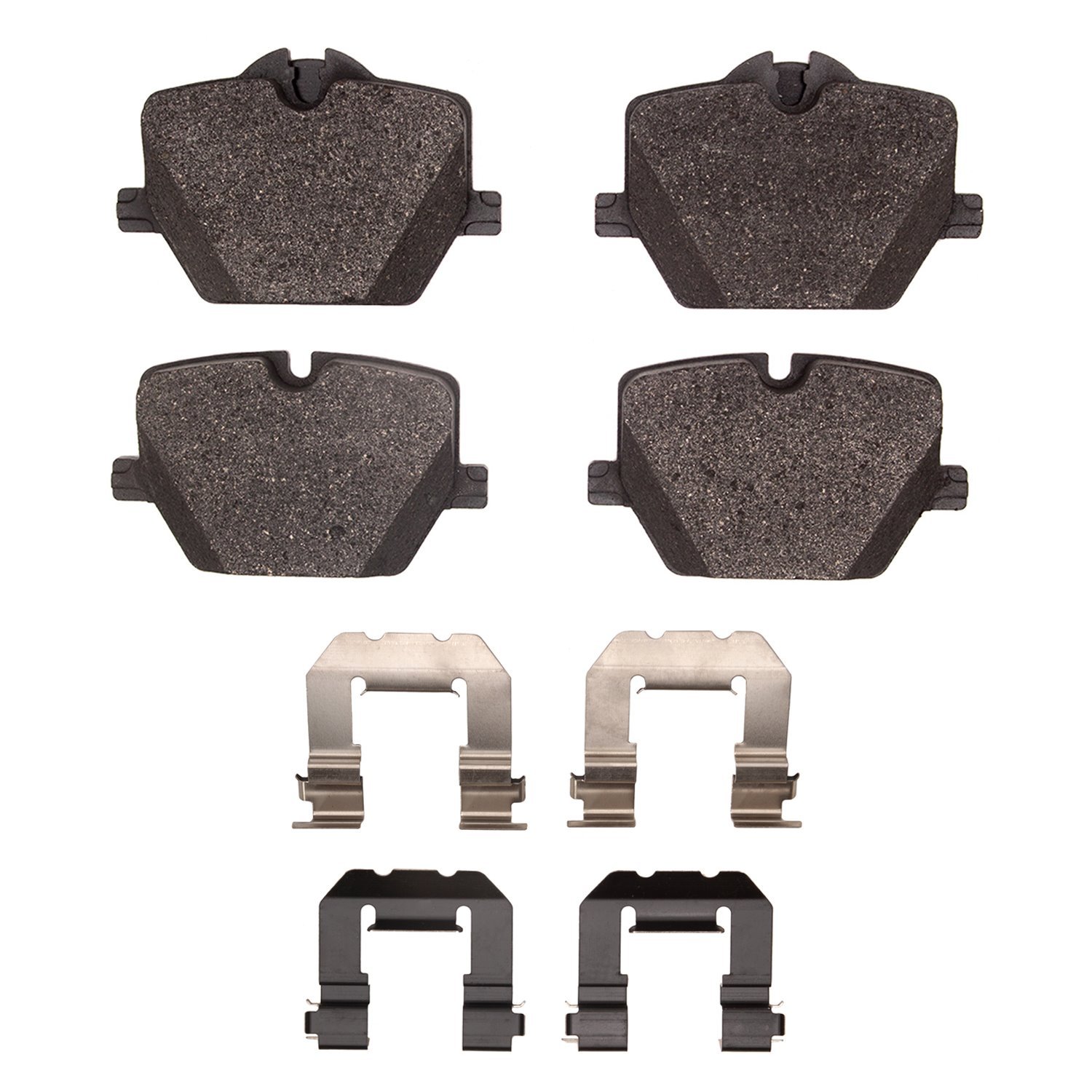 1551-2220-01 5000 Advanced Low-Metallic Brake Pads & Hardware Kit, Fits Select Multiple Makes/Models, Position: Rear