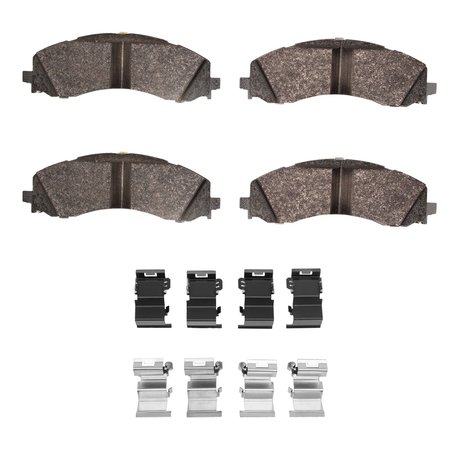 1551-2223-01 5000 Advanced Semi-Metallic Brake Pads & Hardware Kit, Fits Select Mopar, Position: Front