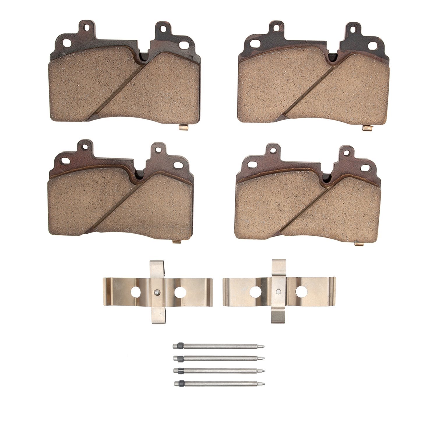 1551-2251-01 5000 Advanced Ceramic Brake Pads & Hardware Kit, Fits Select GM, Position: Front