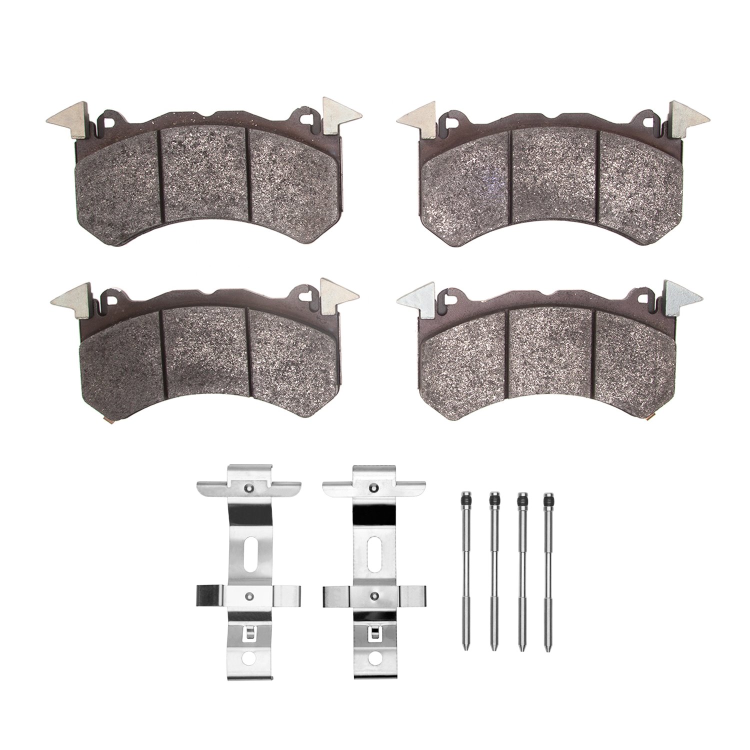 1551-2253-01 5000 Advanced Low-Metallic Brake Pads & Hardware Kit, Fits Select Acura/Honda, Position: Front