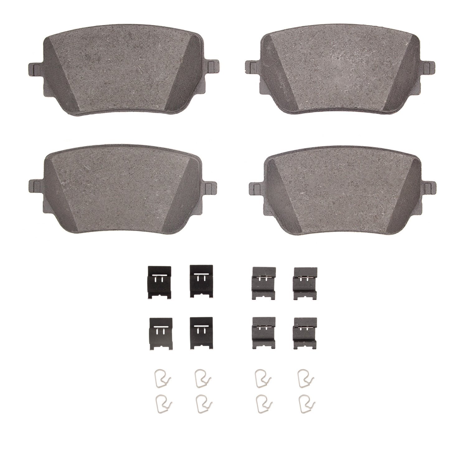 1551-2271-01 5000 Advanced Ceramic Brake Pads & Hardware Kit, Fits Select Mercedes-Benz, Position: Rear