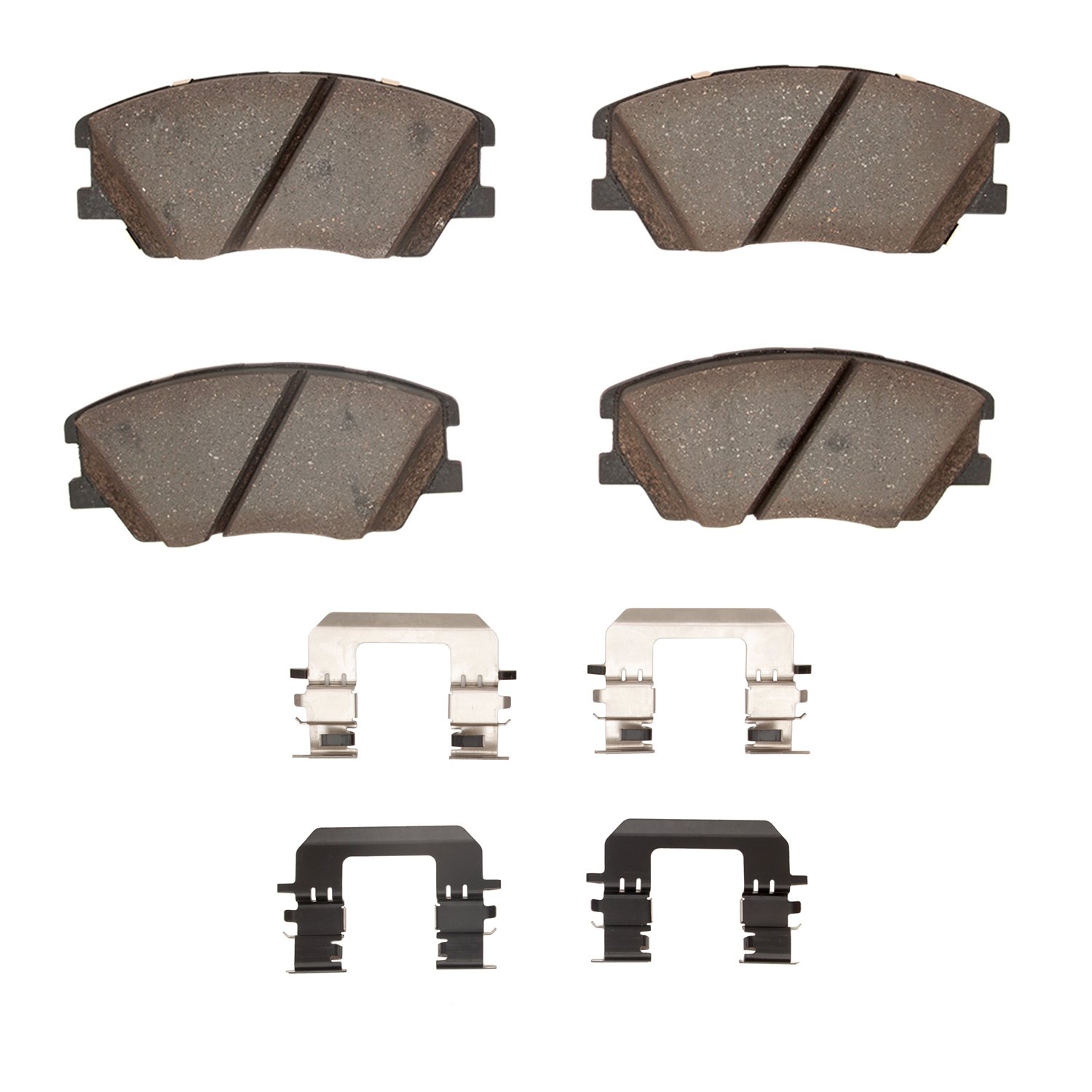 1551-2287-01 5000 Advanced Ceramic Brake Pads & Hardware Kit, Fits Select Kia/Hyundai/Genesis, Position: Front