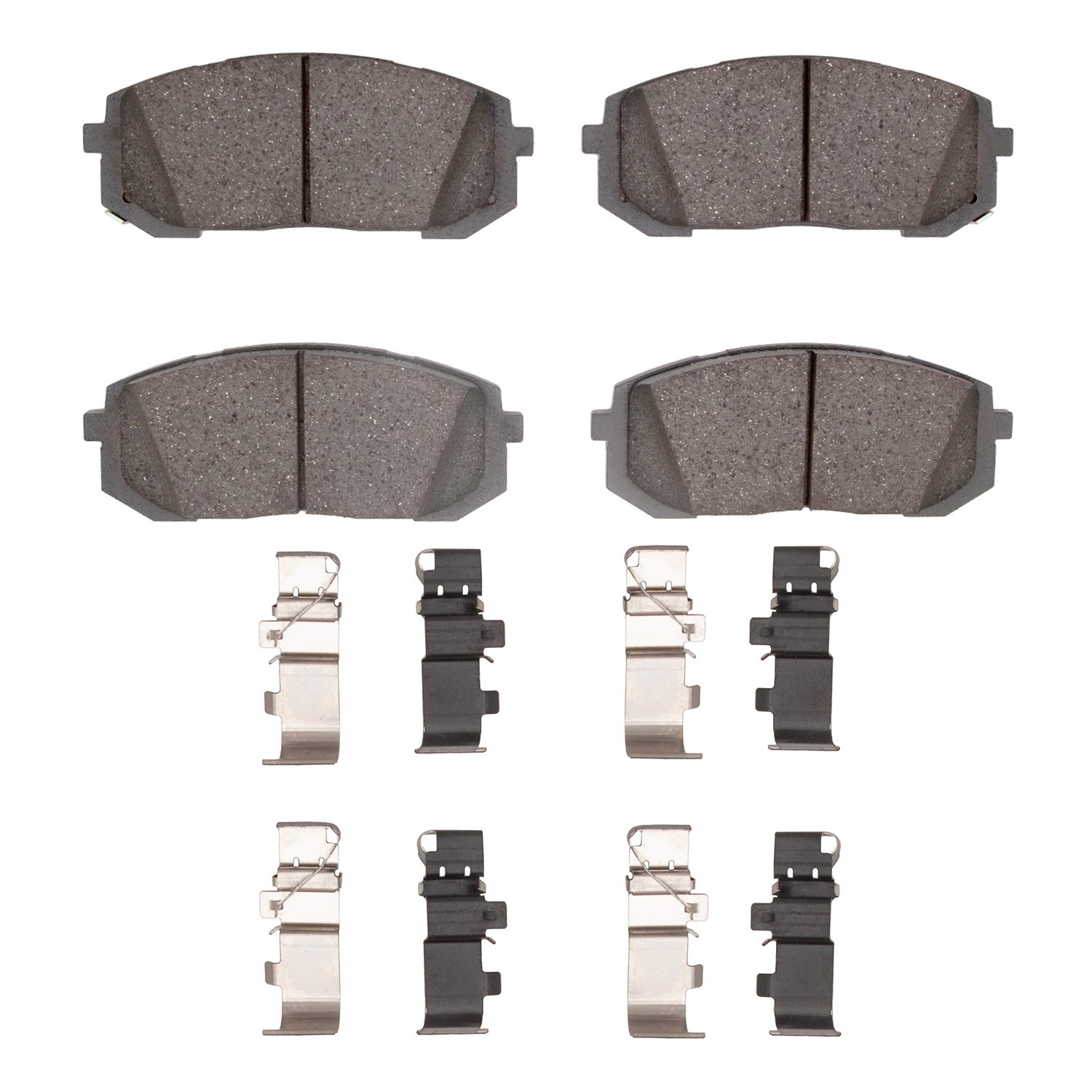 1551-2302-01 5000 Advanced Ceramic Brake Pads & Hardware Kit, Fits Select Kia/Hyundai/Genesis, Position: Front