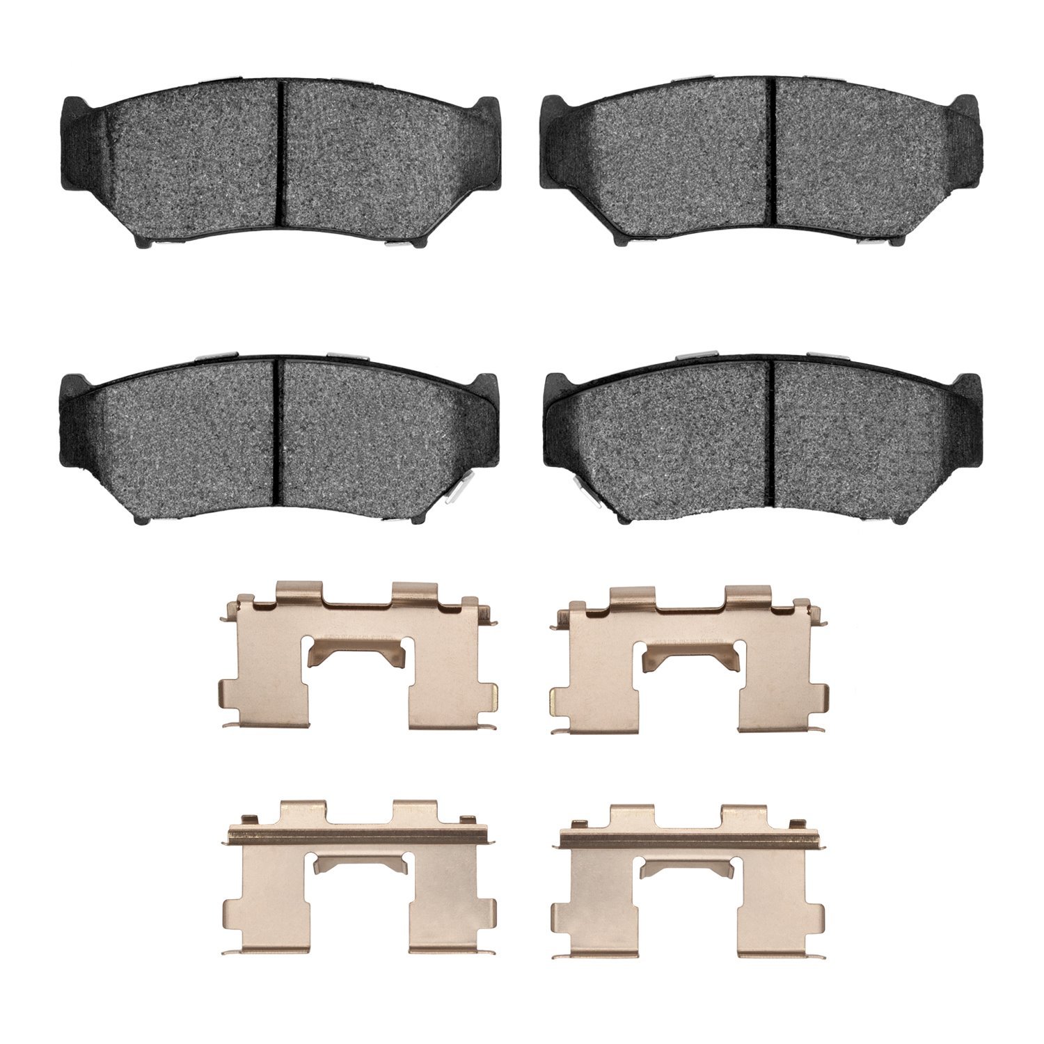 1552-0556-01 5000 Advanced Semi-Metallic Brake Pads & Hardware Kit, 1991-2004 GM, Position: Front