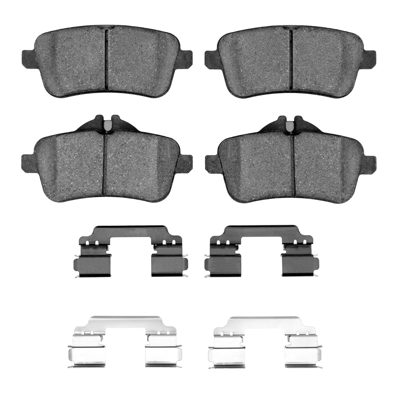 1552-1630-03 5000 Advanced Ceramic Brake Pads & Hardware Kit, 2012-2019 Mercedes-Benz, Position: Rear