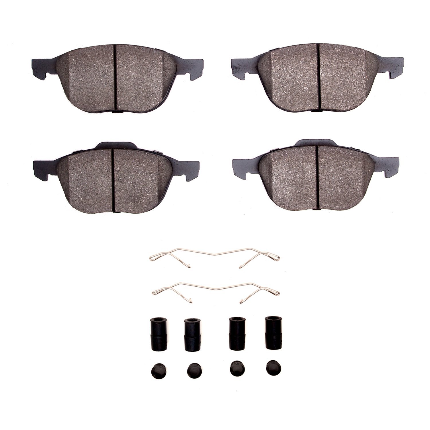 1553-1044-01 5000 Advanced Ceramic Brake Pads & Hardware Kit, Fits Select Ford/Lincoln/Mercury/Mazda, Position: Front