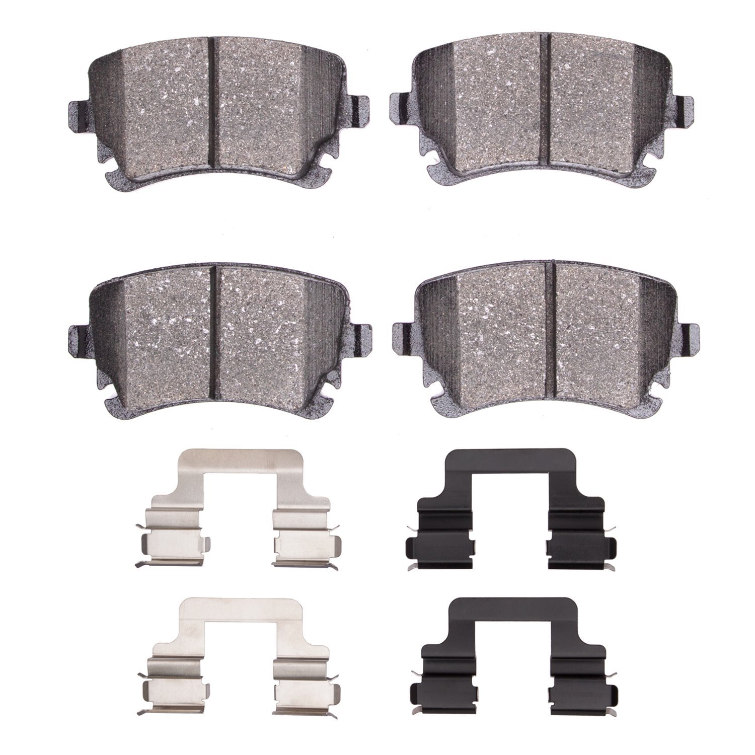 1600-1018-01 5000 Euro Ceramic Brake Pads & Hardware Kit, 2003-2018 Multiple Makes/Models, Position: Rear