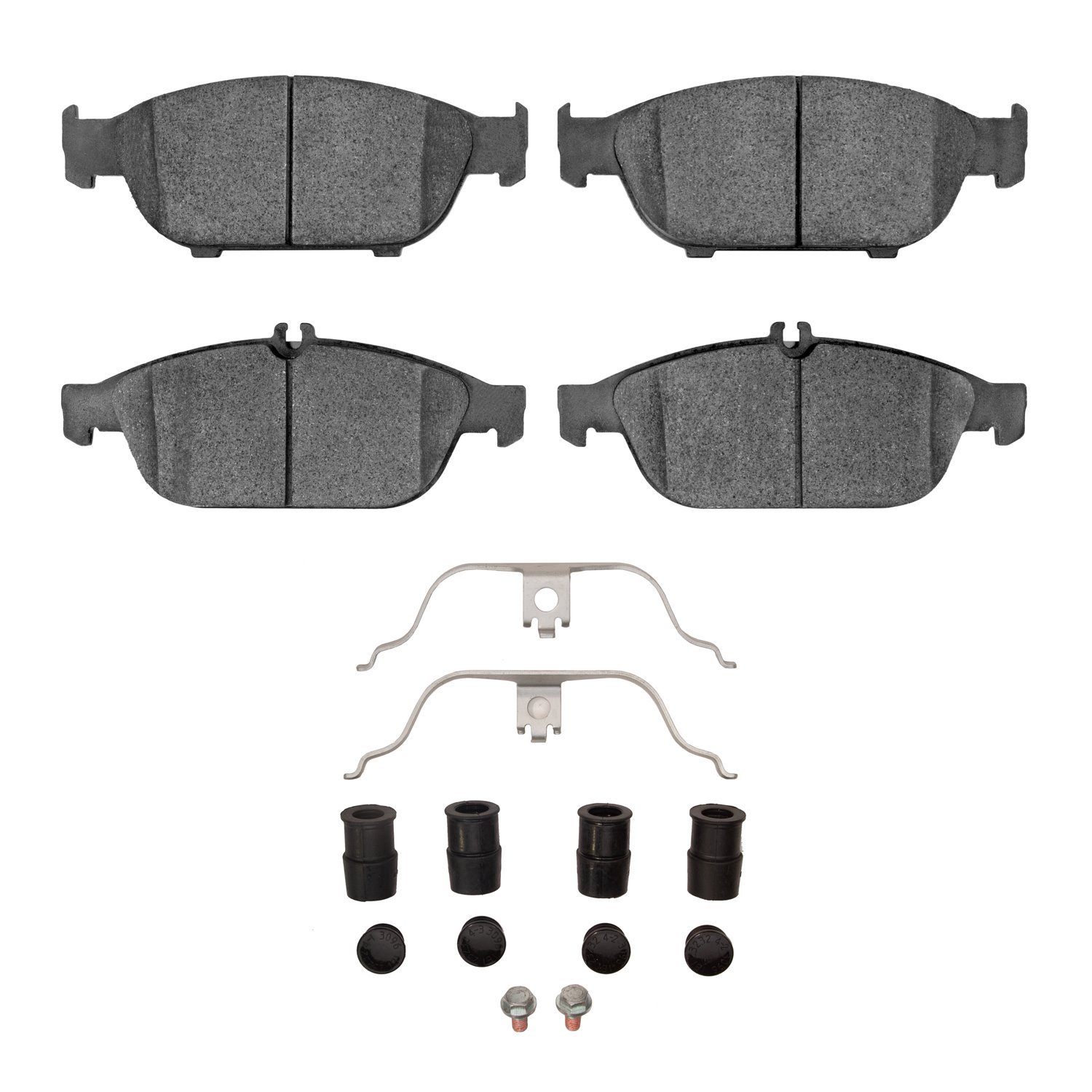 1600-1652-01 5000 Euro Ceramic Brake Pads & Hardware Kit, 2012-2014 Mercedes-Benz, Position: Front