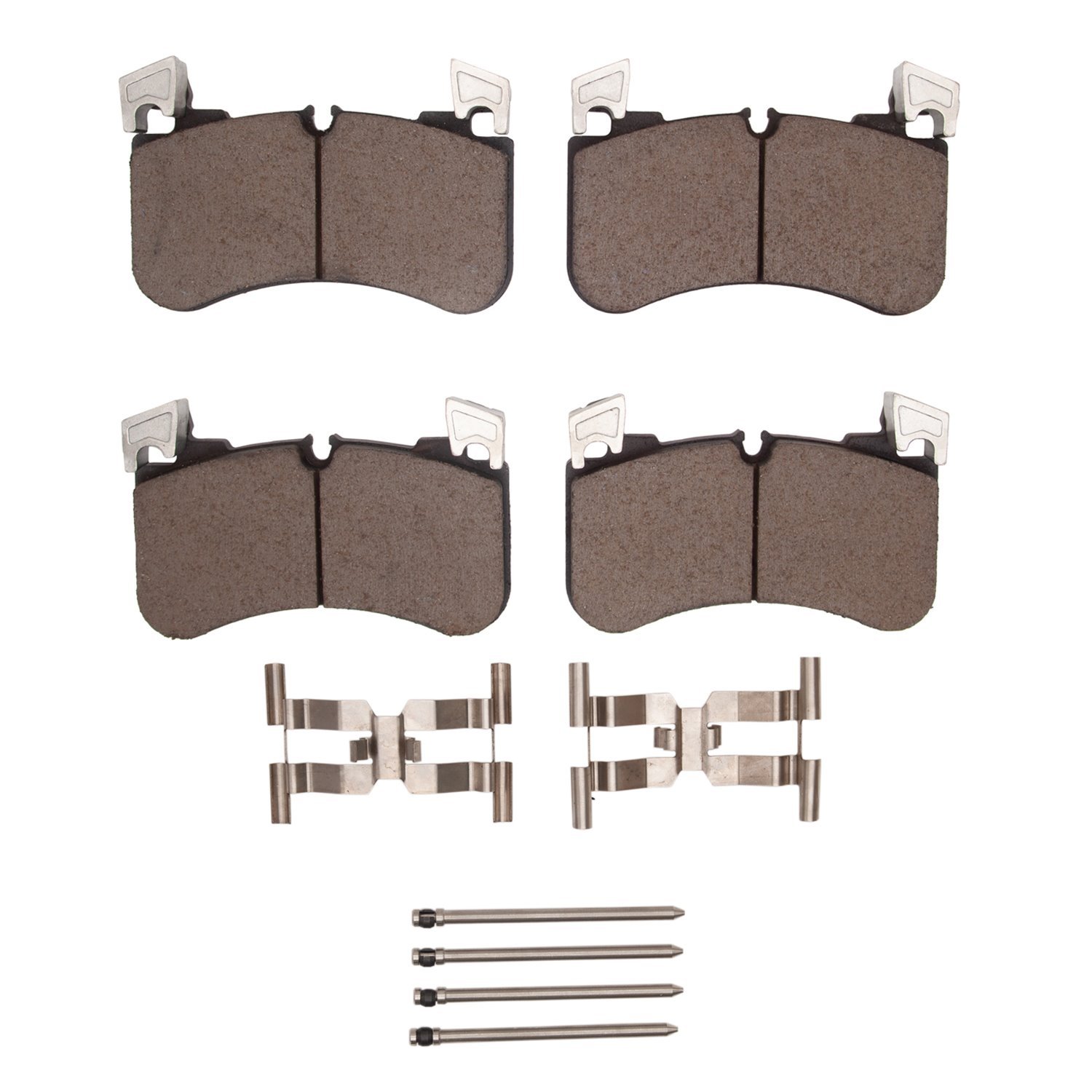 1600-2184-01 5000 Euro Ceramic Brake Pads & Hardware Kit, Fits Select Land Rover, Position: Front