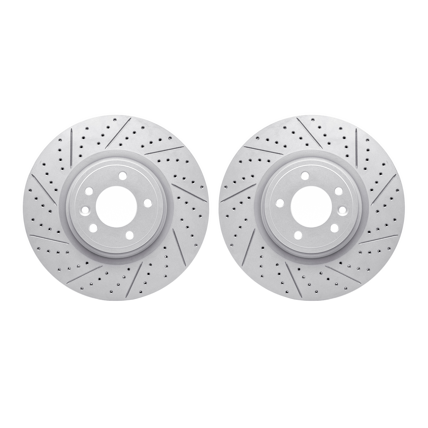2002-11004 Geoperformance Drilled/Slotted Brake Rotors, 2018-2021 Land Rover, Position: Front