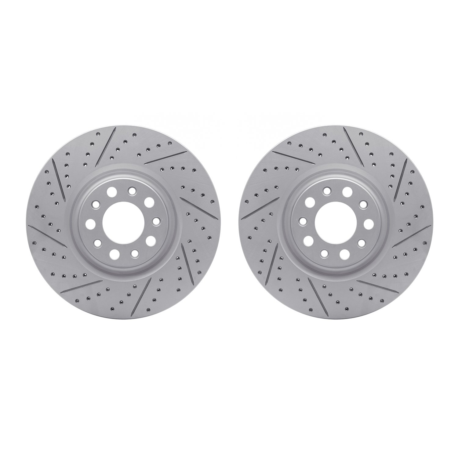 2002-16002 Geoperformance Drilled/Slotted Brake Rotors, 2017-2021 Alfa Romeo, Position: Front