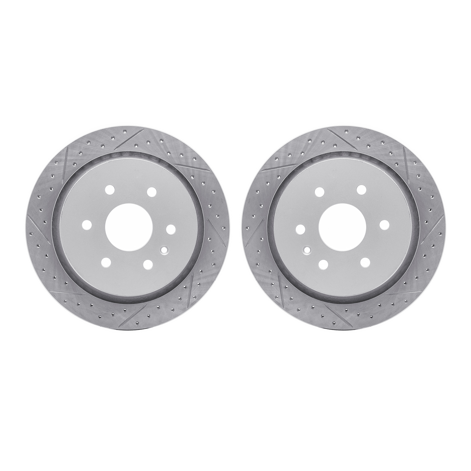2002-46037 Geoperformance Drilled/Slotted Brake Rotors, 2013-2019 GM, Position: Rear