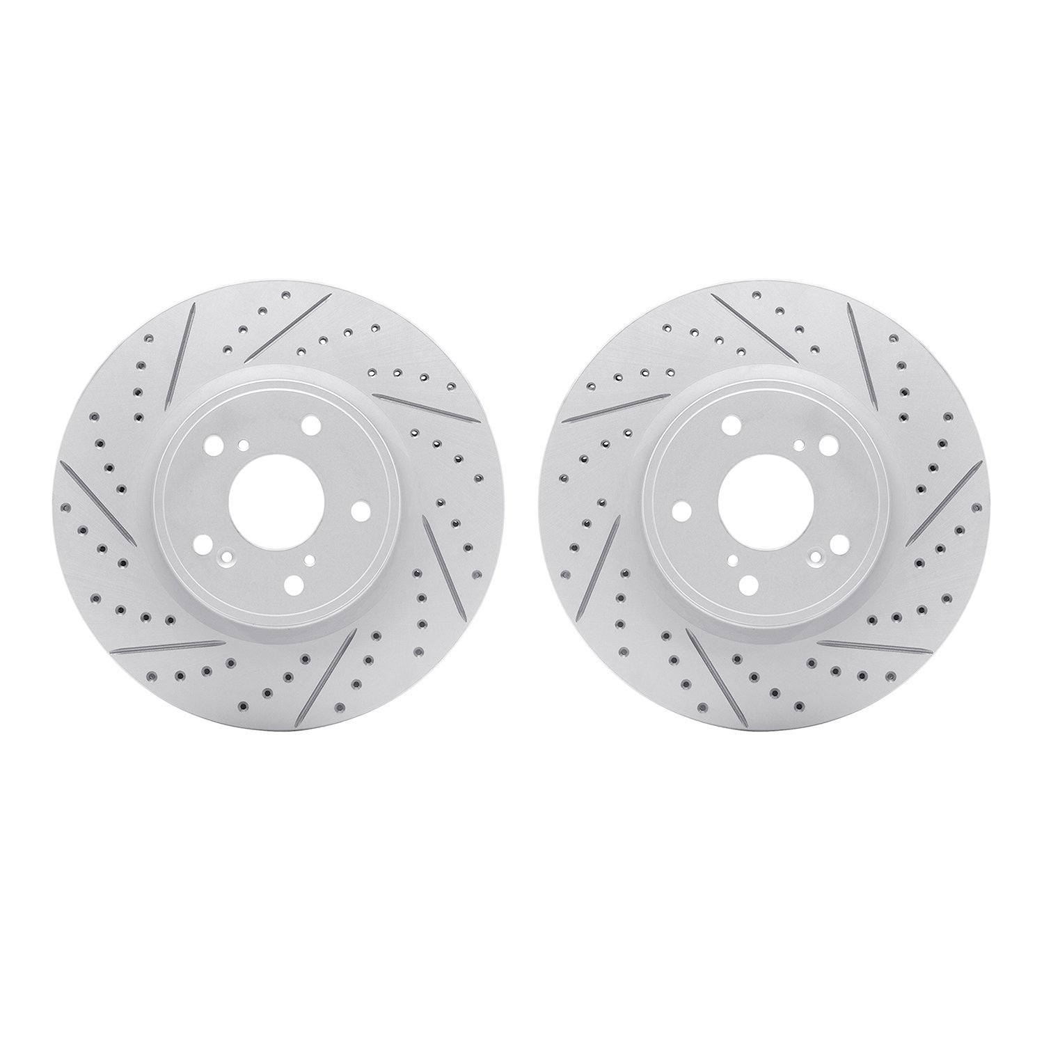 2002-58000 Geoperformance Drilled/Slotted Brake Rotors, Fits Select Acura/Honda, Position: Front