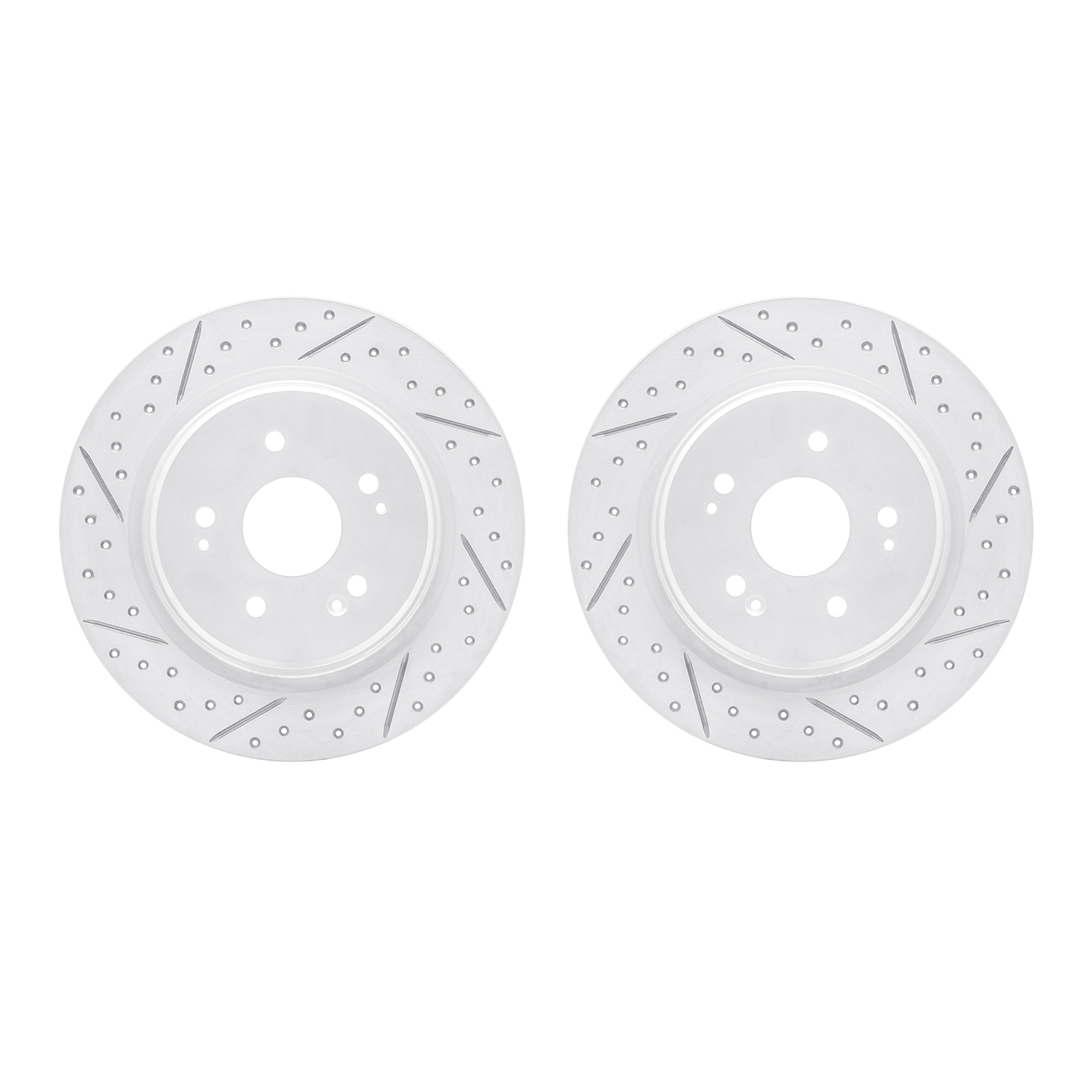 2002-58020 Geoperformance Drilled/Slotted Brake Rotors, Fits Select Acura/Honda, Position: Rear