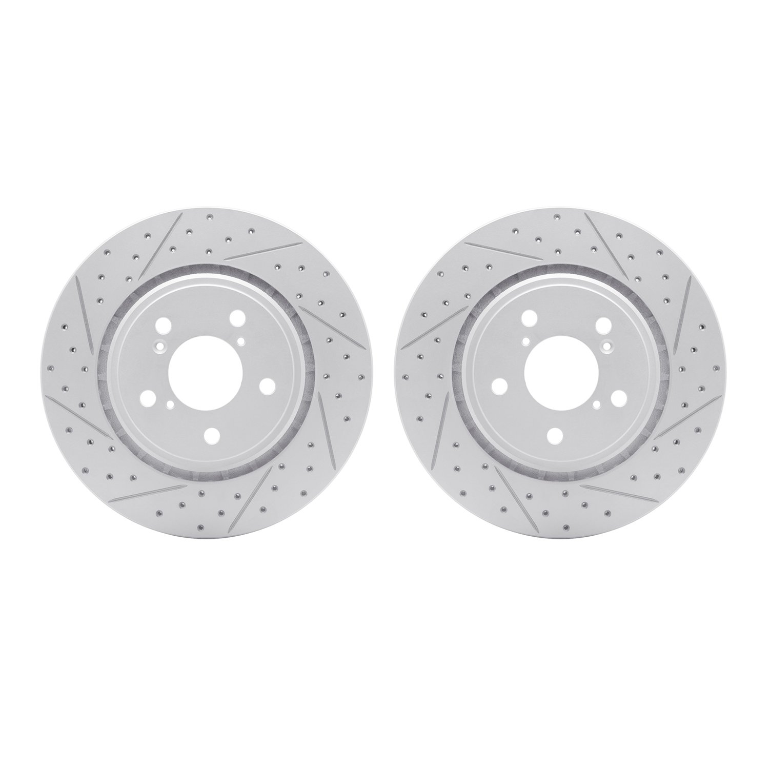 2002-59012 Geoperformance Drilled/Slotted Brake Rotors, Fits Select Acura/Honda, Position: Front