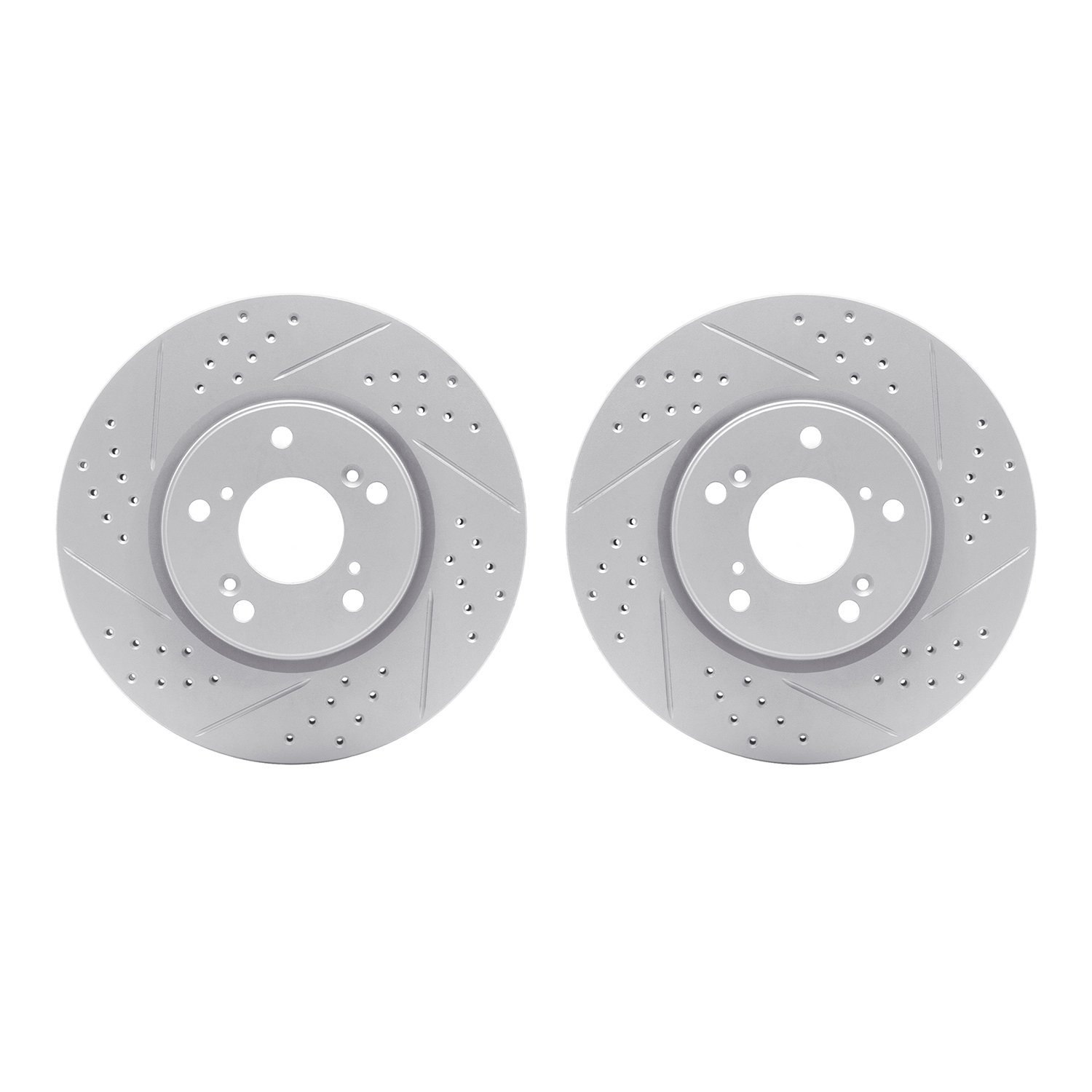2002-59016 Geoperformance Drilled/Slotted Brake Rotors, Fits Select Acura/Honda, Position: Front