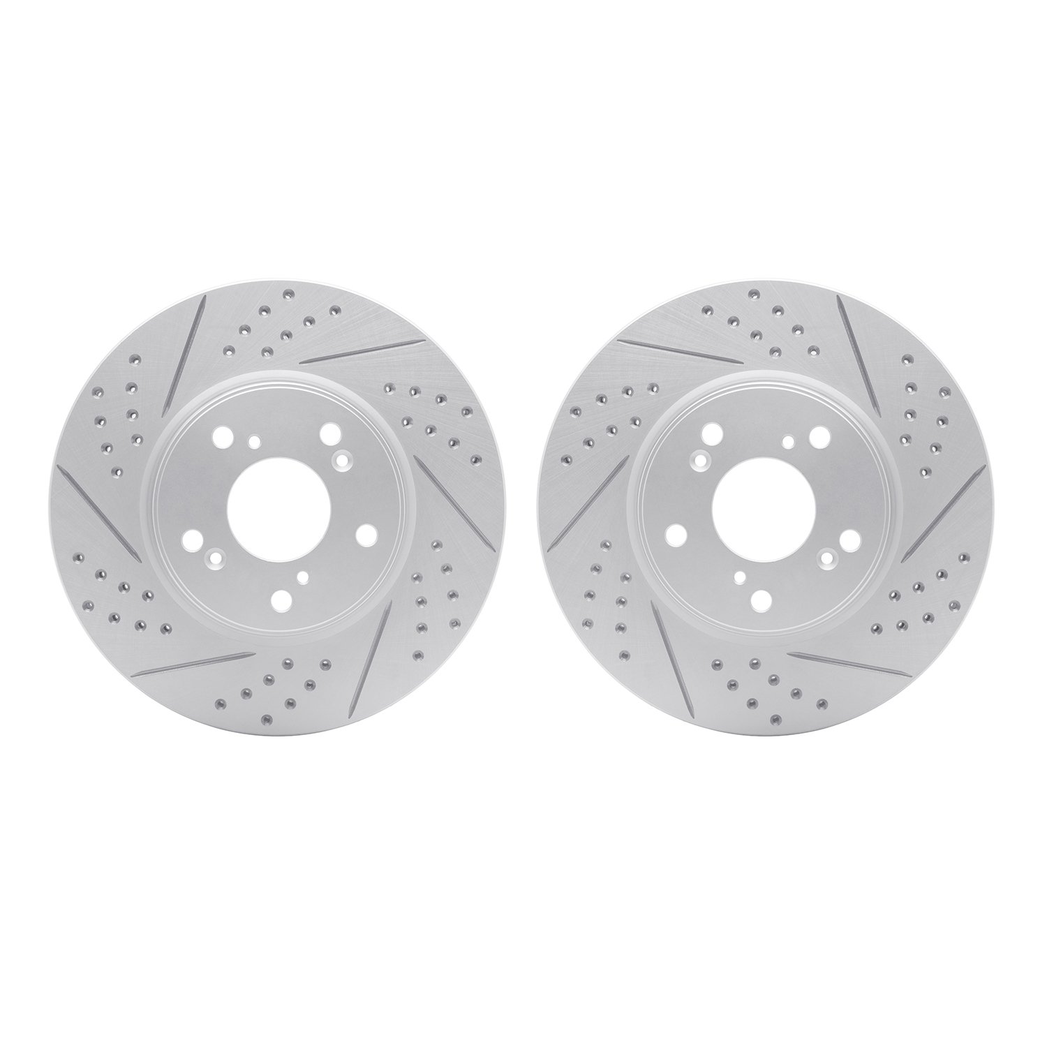 2002-59017 Geoperformance Drilled/Slotted Brake Rotors, Fits Select Acura/Honda, Position: Front