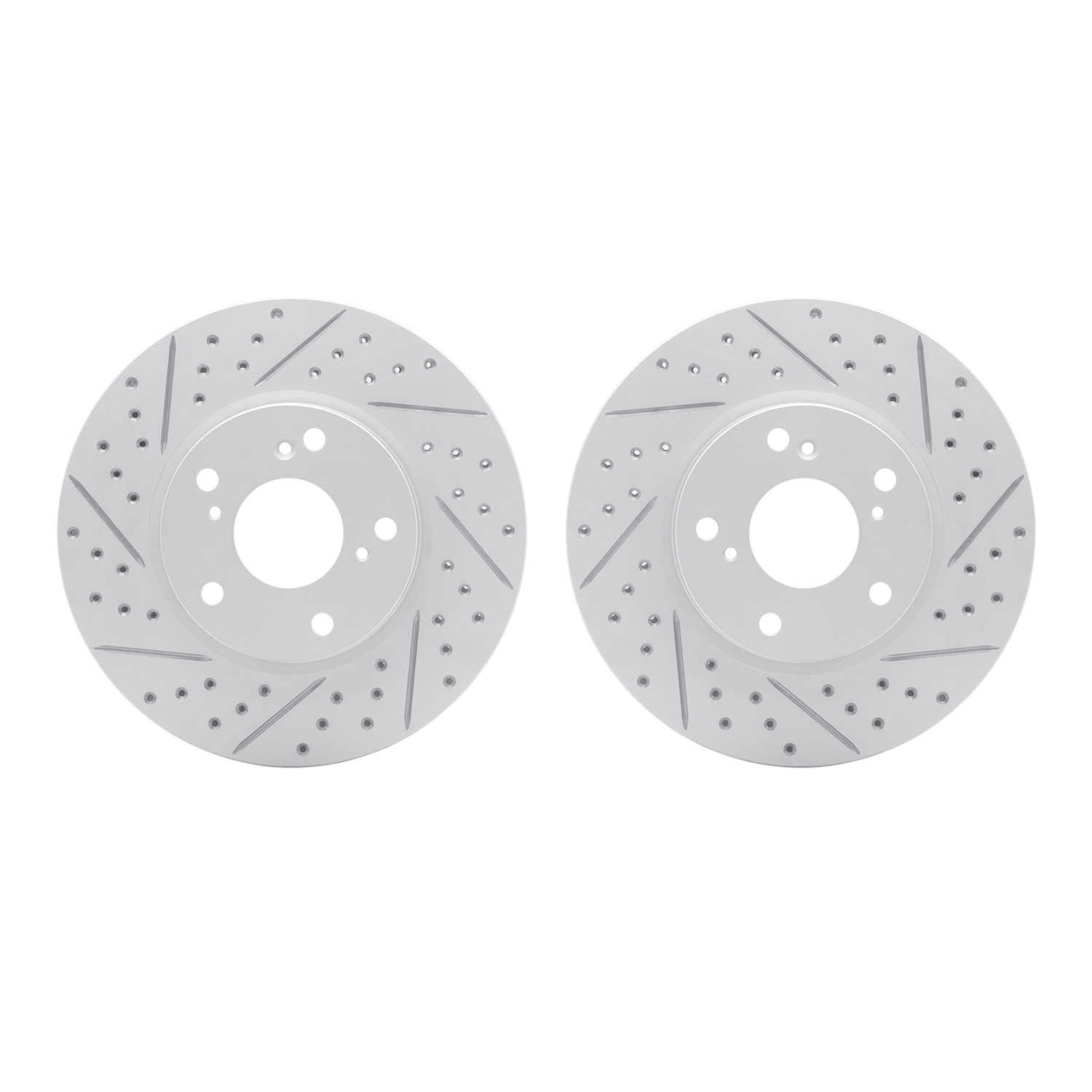2002-59018 Geoperformance Drilled/Slotted Brake Rotors, Fits Select Acura/Honda, Position: Front