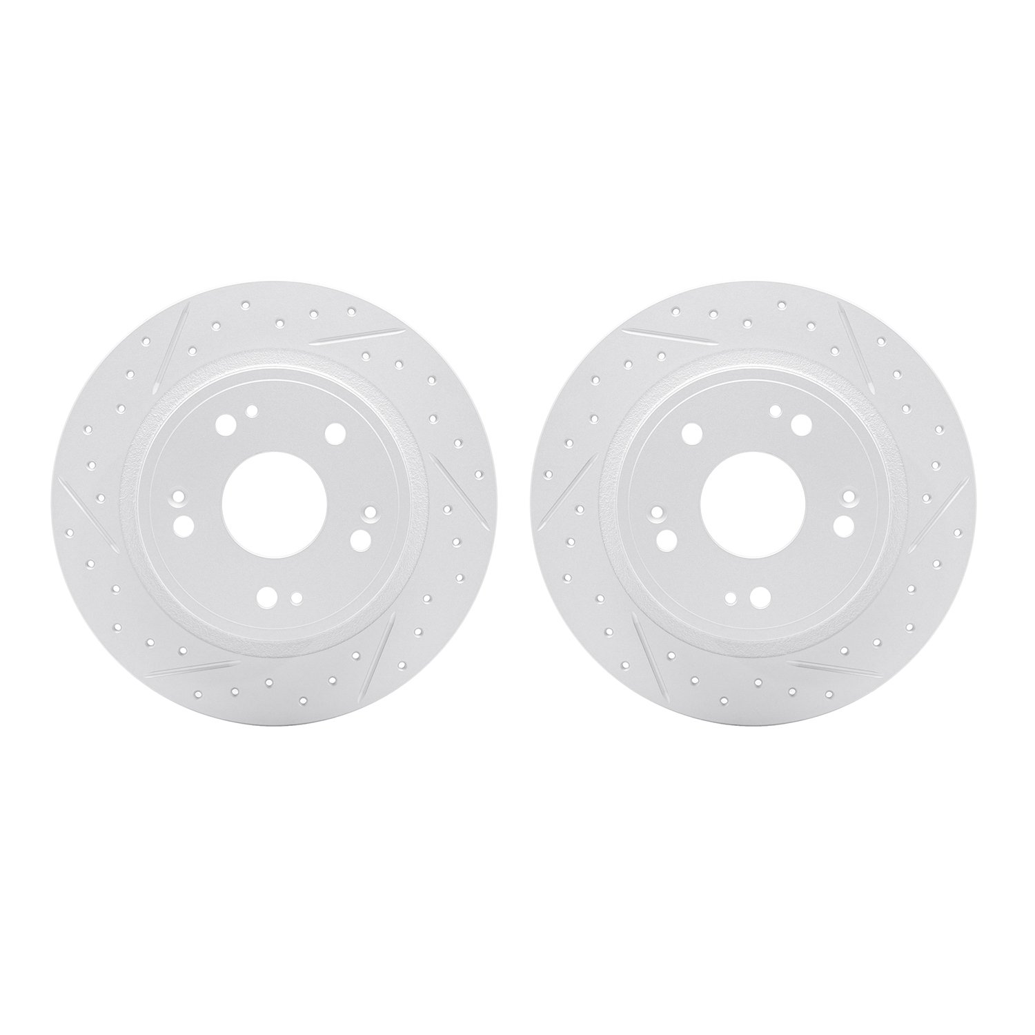 2002-59034 Geoperformance Drilled/Slotted Brake Rotors, Fits Select Acura/Honda, Position: Rear