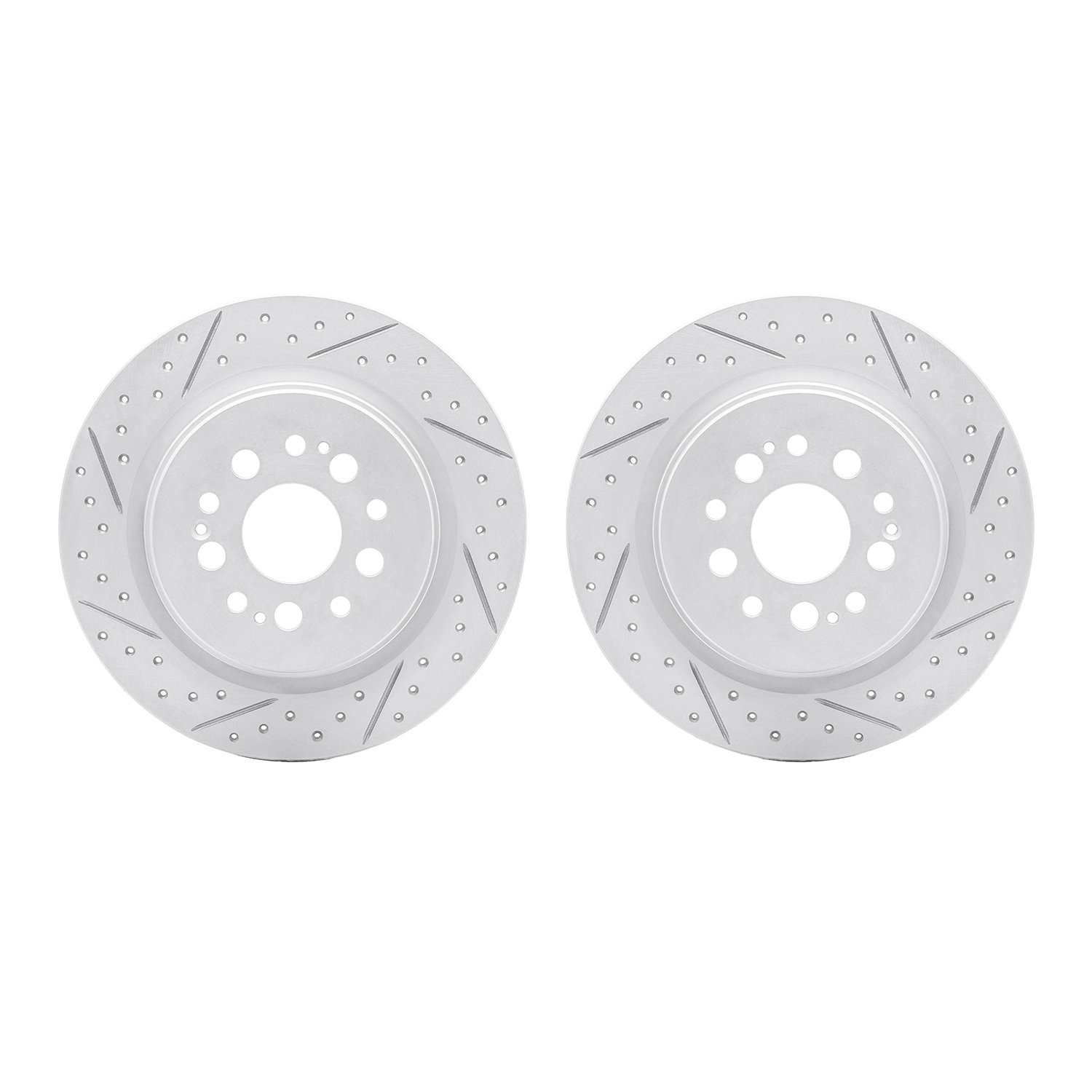2002-59041 Geoperformance Drilled/Slotted Brake Rotors, Fits Select Acura/Honda, Position: Rear