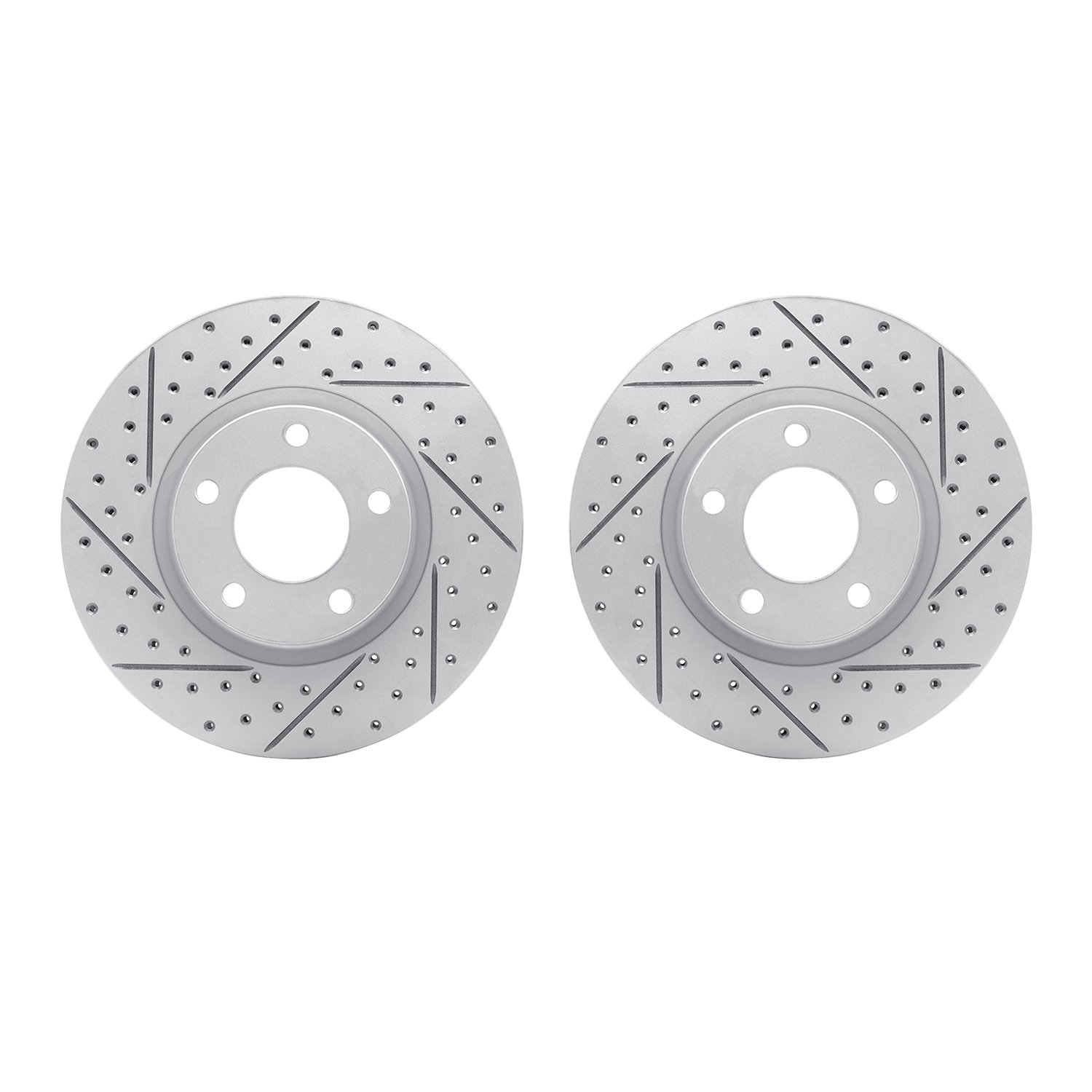 2002-80005 Geoperformance Drilled/Slotted Brake Rotors, 2004-2015 Ford/Lincoln/Mercury/Mazda, Position: Front