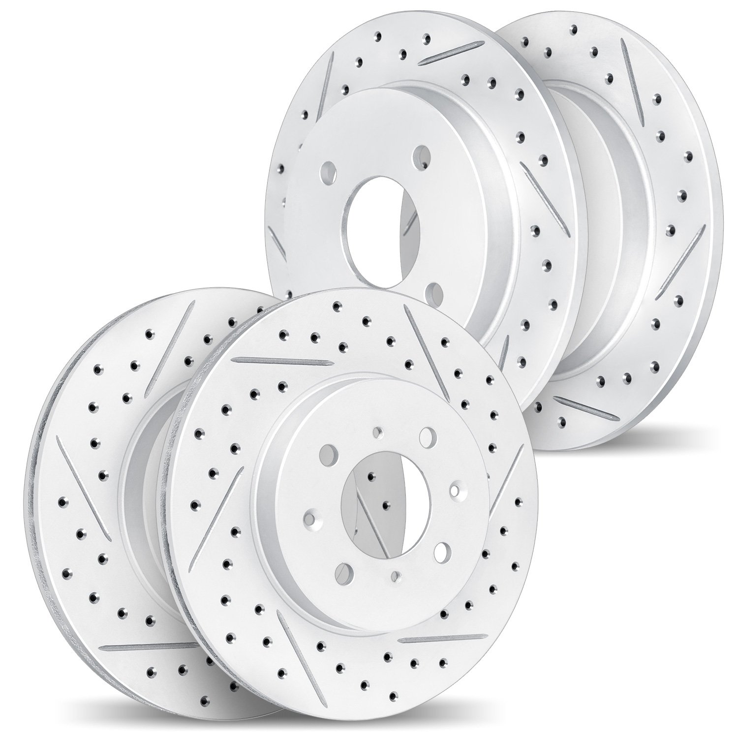 2004-32002 Geoperformance Drilled/Slotted Brake Rotors, 2007-2015 Mini, Position: Front and Rear