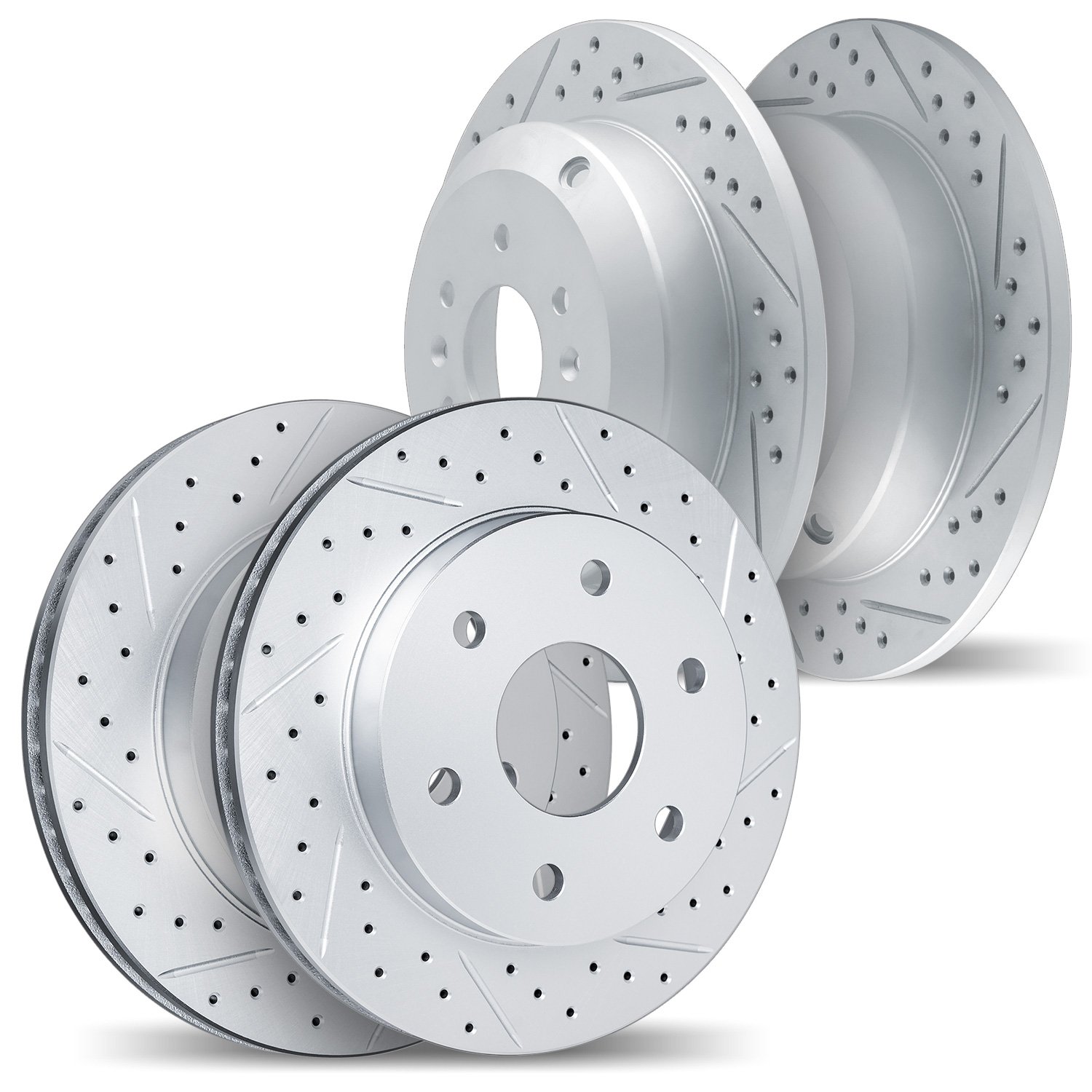 2004-40056 Geoperformance Drilled/Slotted Brake Rotors, 2007-2018 Multiple Makes/Models, Position: Front and Rear