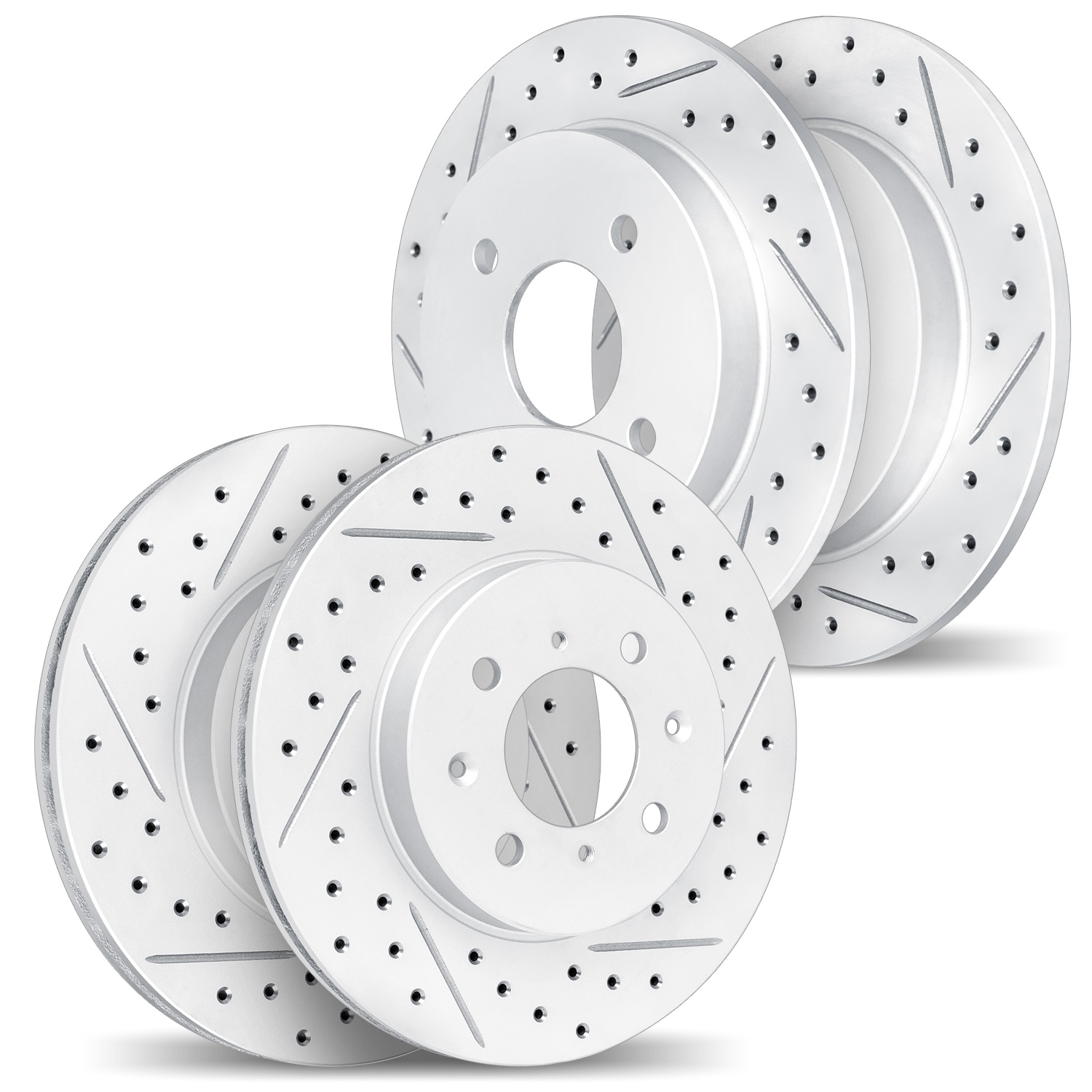 2004-54135 Geoperformance Drilled/Slotted Brake Rotors, 2005-2007 Ford/Lincoln/Mercury/Mazda, Position: Front and Rear