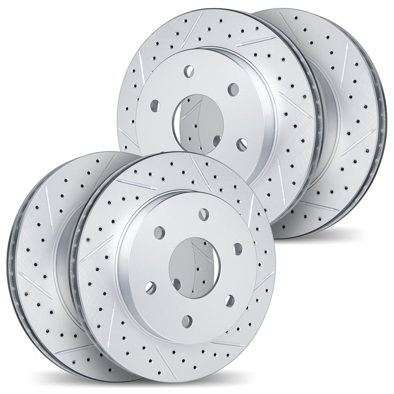 2004-67039 Geoperformance Drilled/Slotted Brake Rotors, 2005-2021 Multiple Makes/Models, Position: Front and Rear