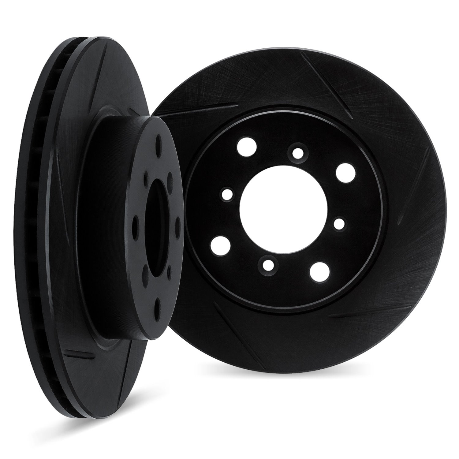 Slotted Brake Rotors [Black], 2007-2015 Mini