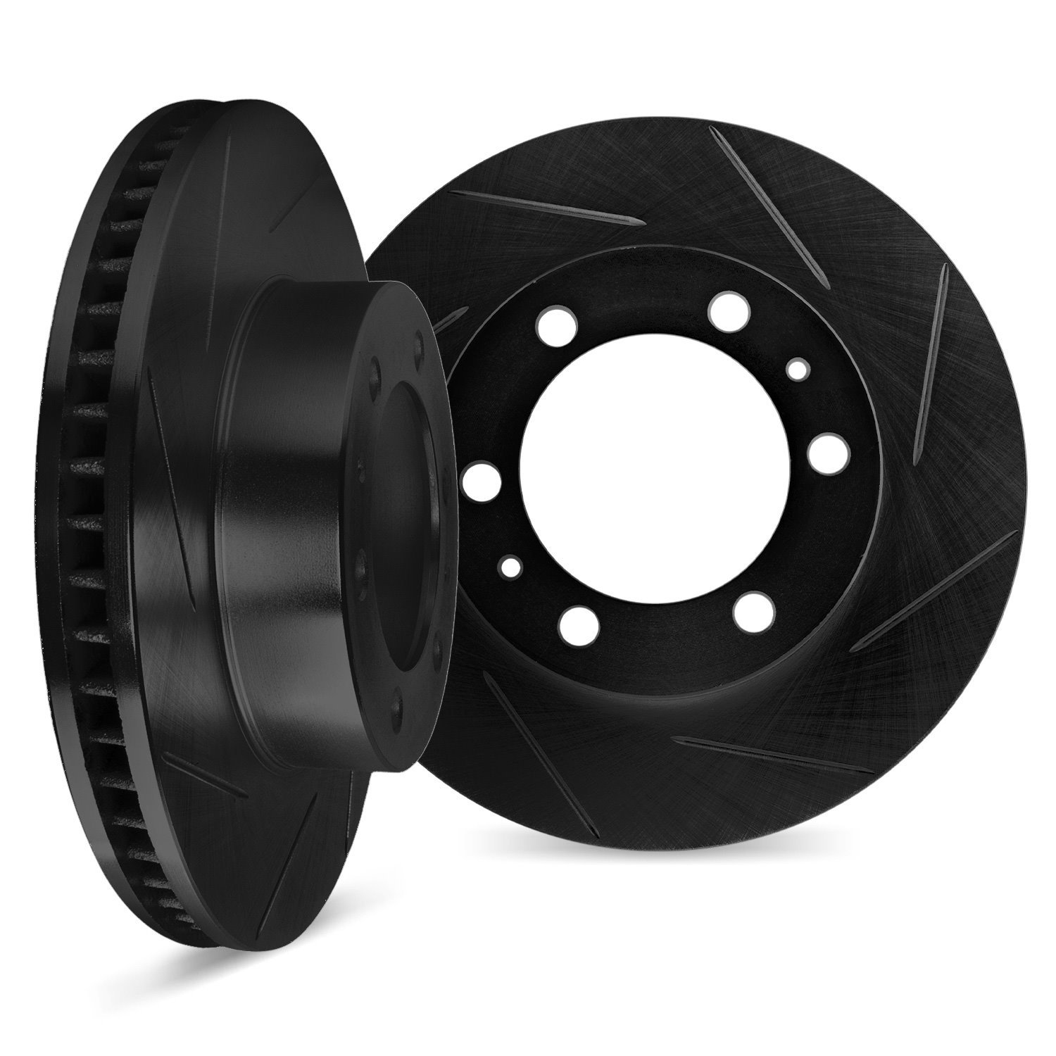 Slotted Brake Rotors [Black], 2015-2020 GM