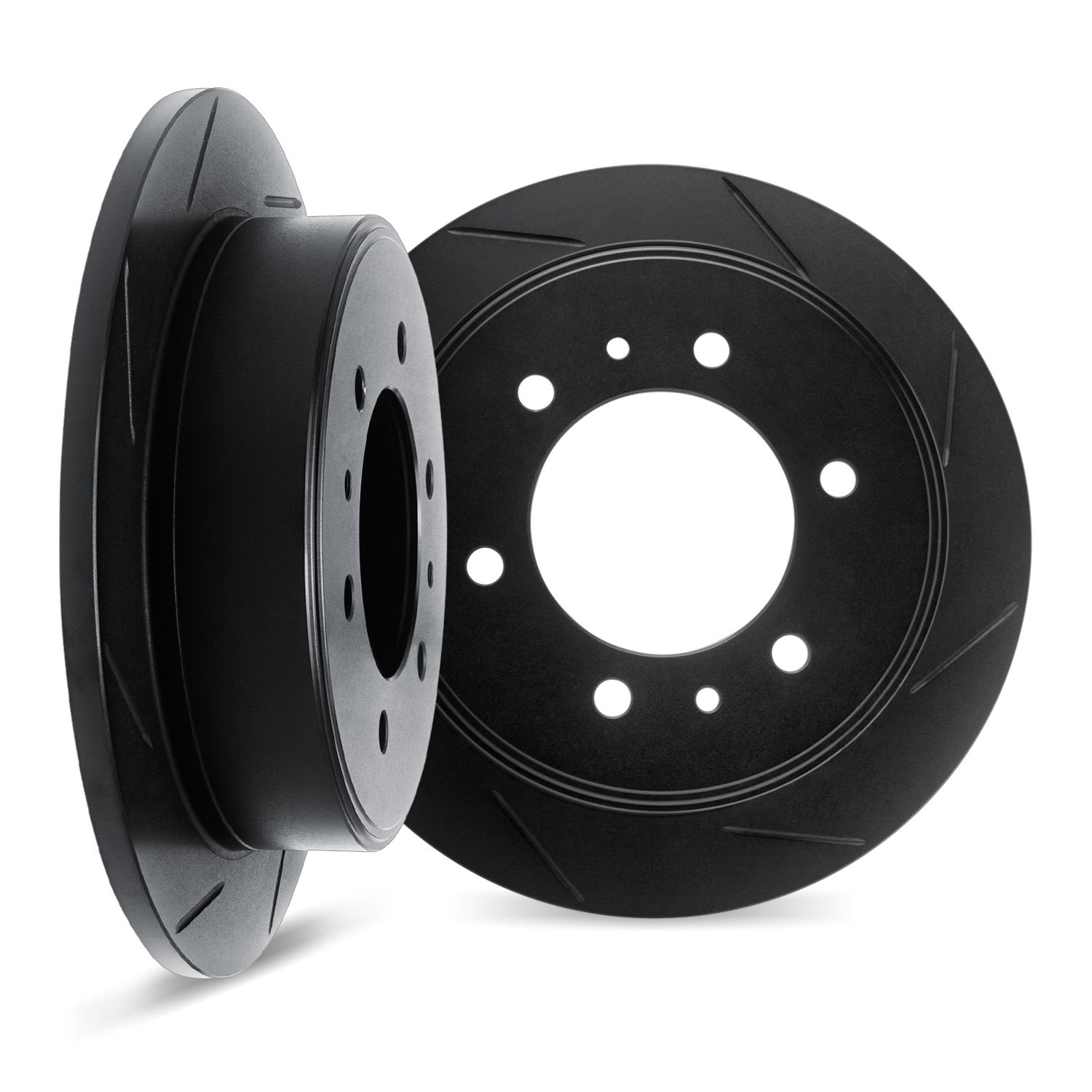 3002-67083 Slotted Brake Rotors [Black], 2004-2015 Infiniti/Nissan, Position: Rear