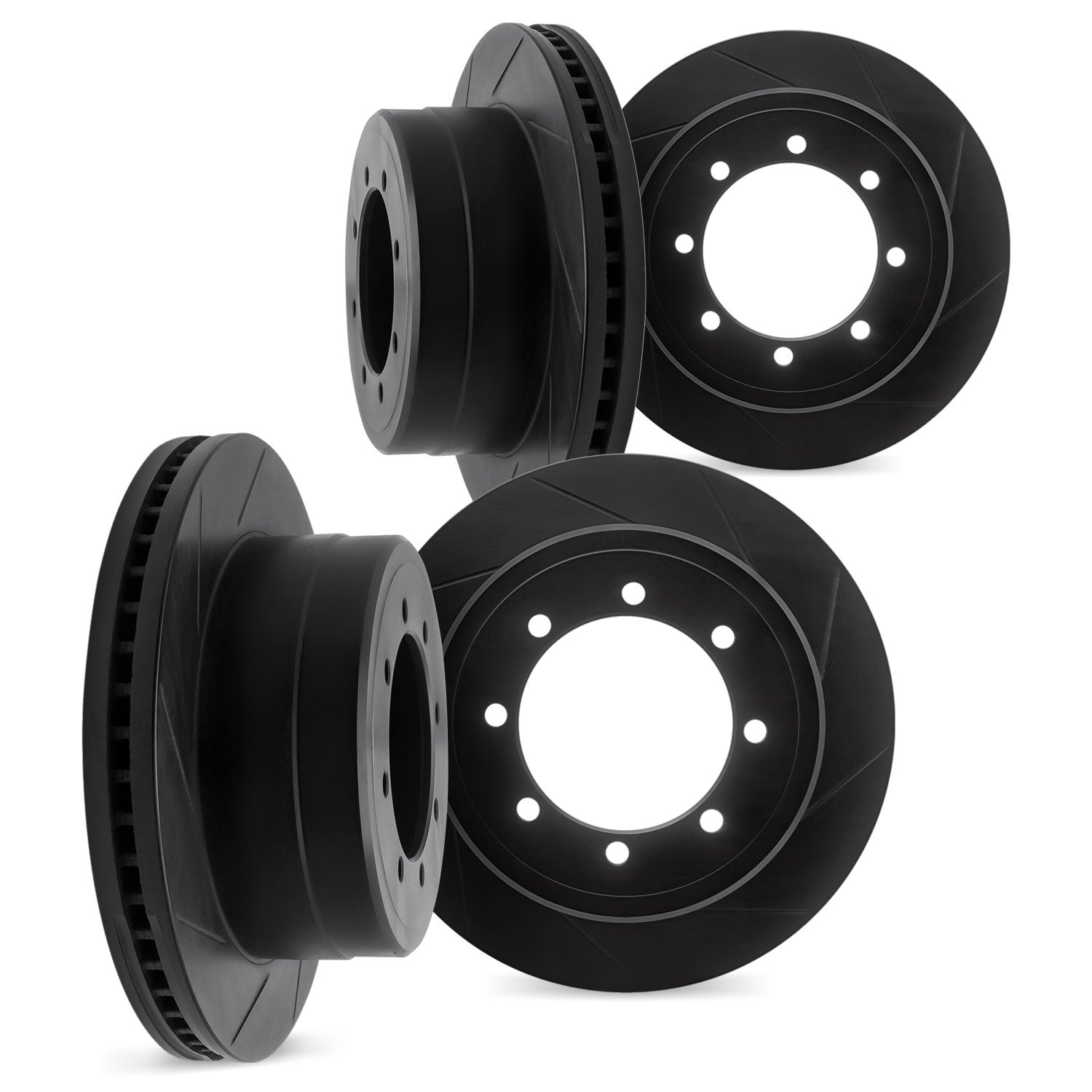 Slotted Brake Rotors [Black], 2012-2021 Infiniti/Nissan