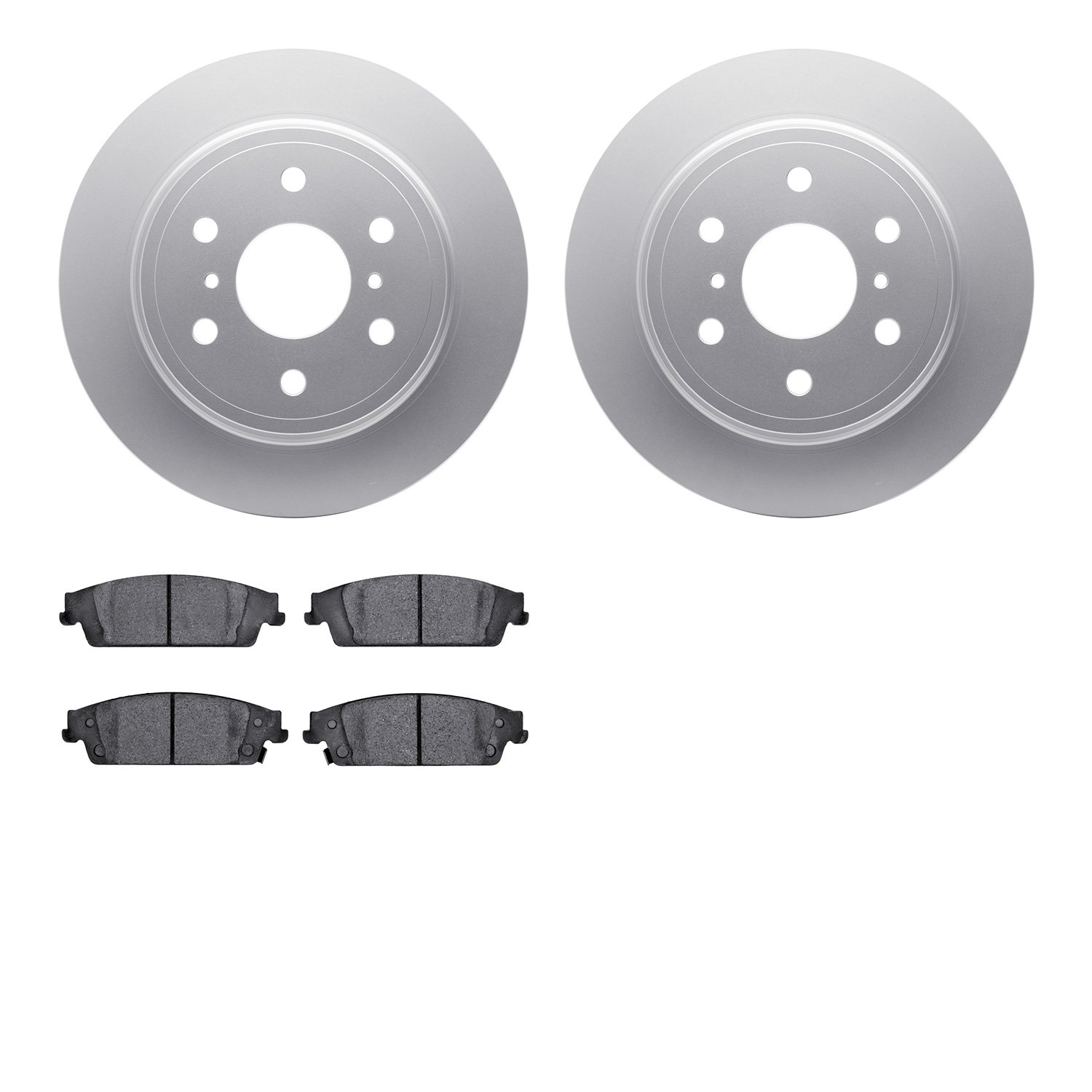 4402-48027 Geospec Brake Rotors with Ultimate-Duty Brake Pads Kit, 2014-2020 GM, Position: Rear