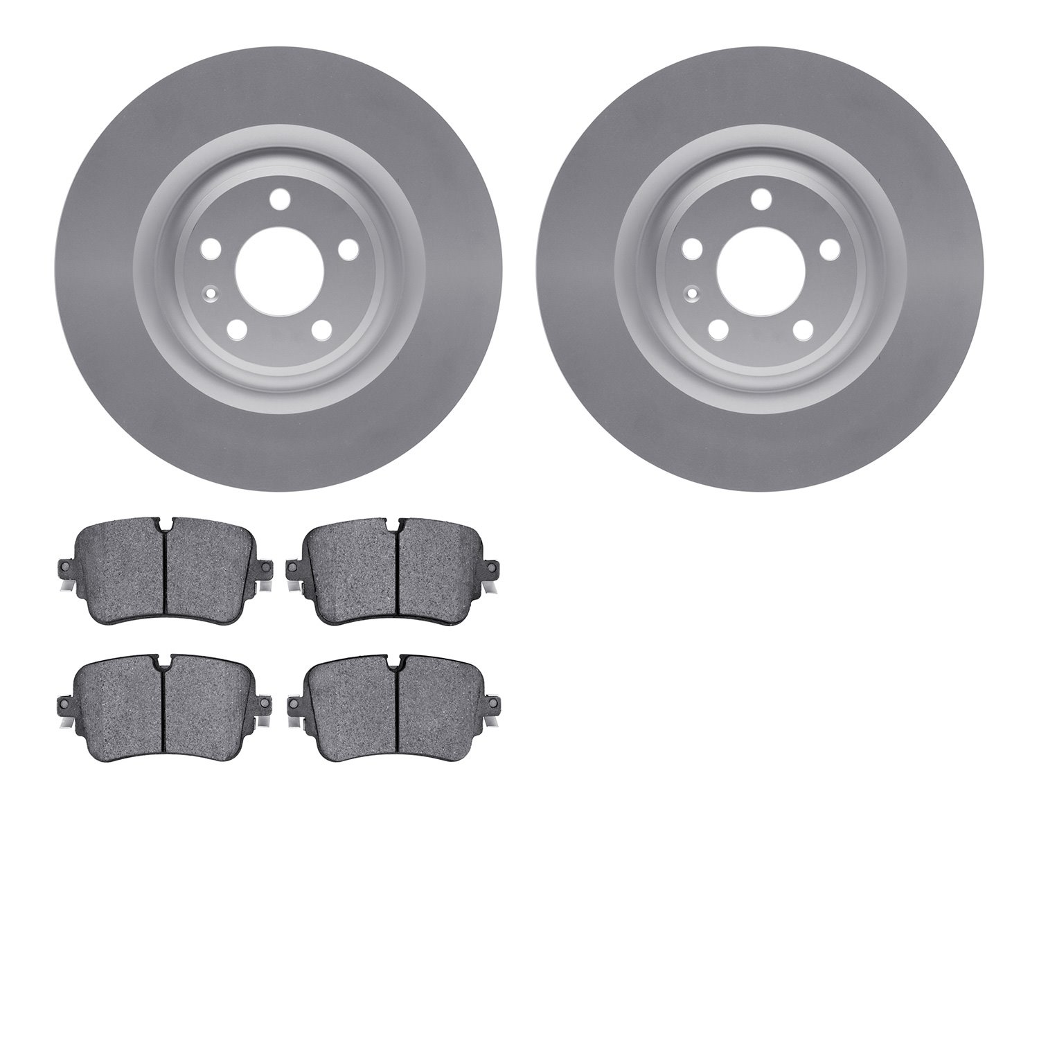 4502-73166 Geospec Brake Rotors w/5000 Advanced Brake Pads Kit, 2019-2020 Audi/Volkswagen, Position: Rear