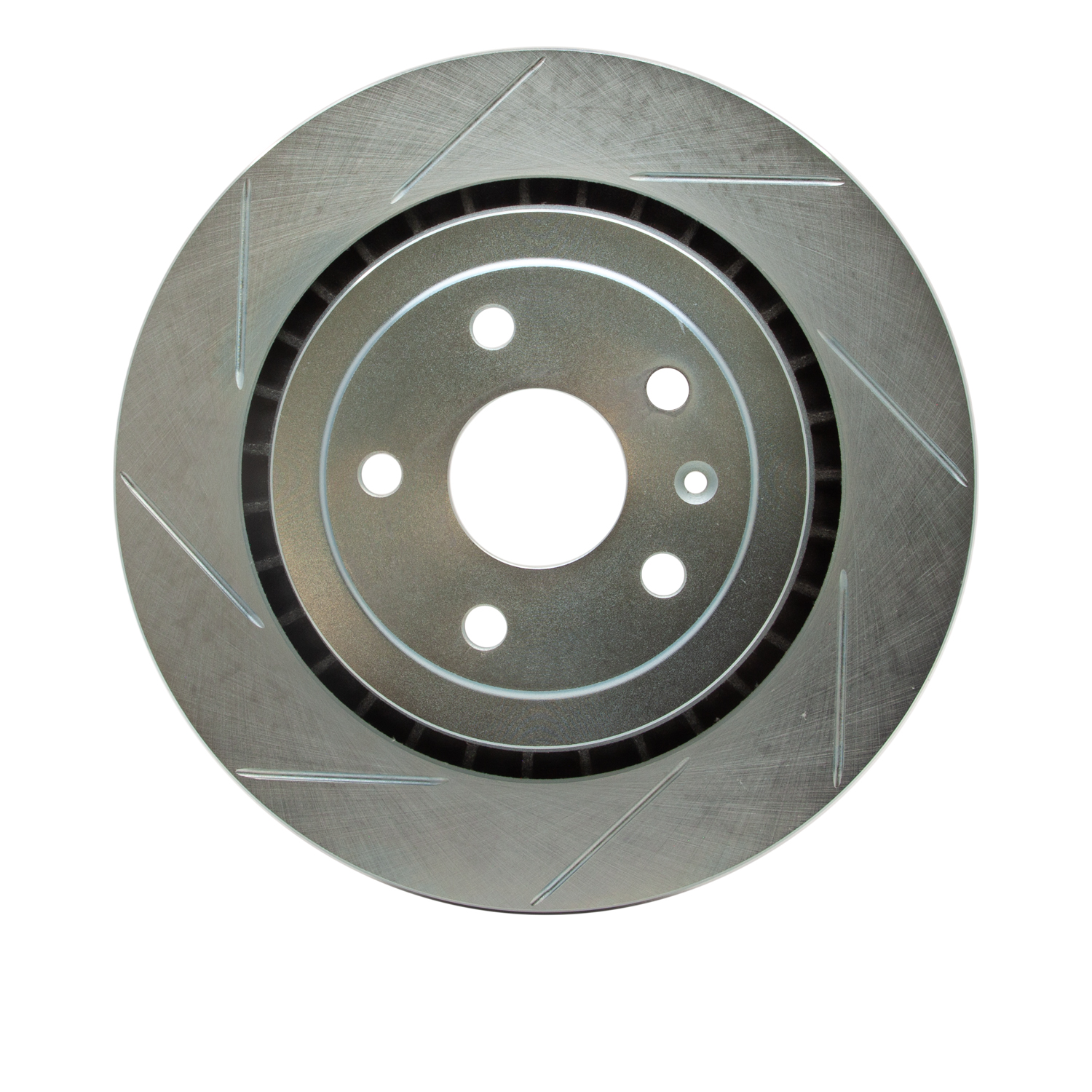 611-47074L Slotted Brake Rotor [Silver], Fits Select GM, Position: Rear Left