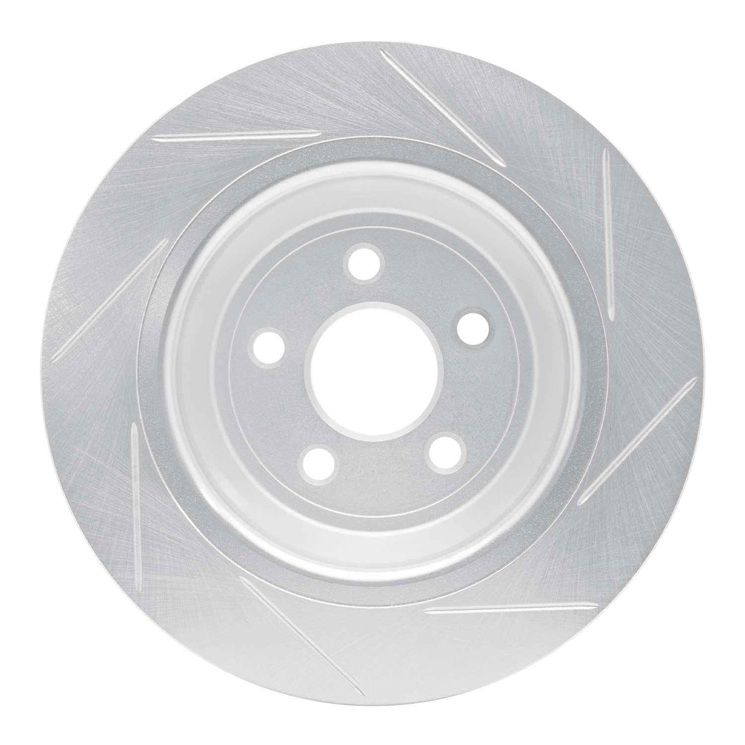 Slotted Brake Rotor [Silver], Fits Select Ford/Lincoln/Mercury/Mazda