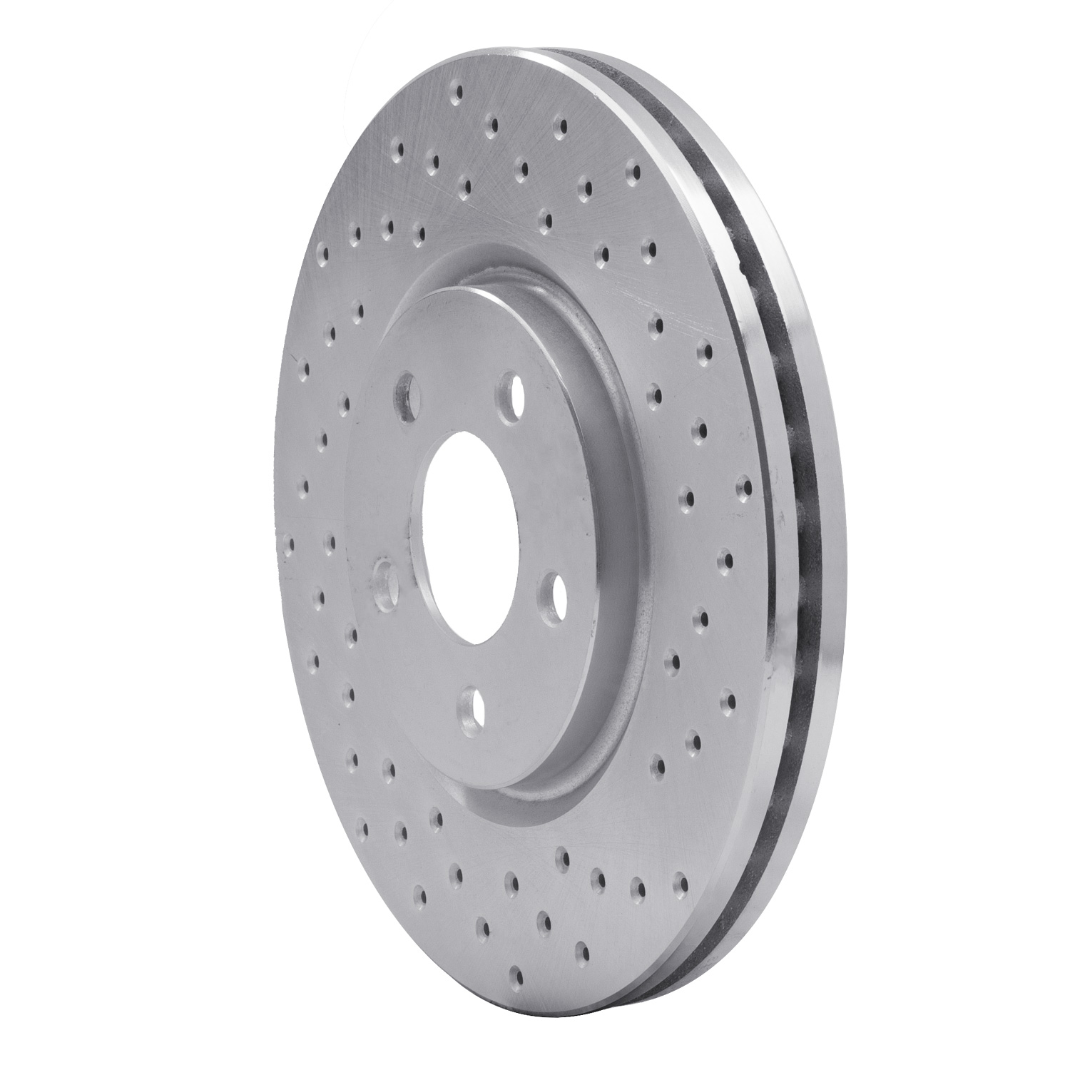 621-39013R Drilled Brake Rotor [Silver], 2003-2009 Mopar, Position: Front Right