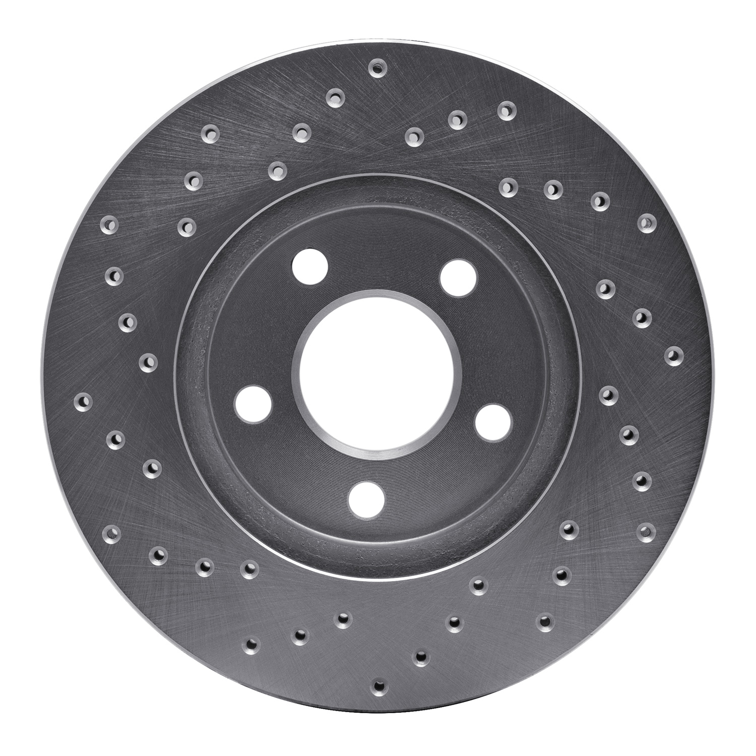 621-40016R Drilled Brake Rotor [Silver], 1995-1999 Mopar, Position: Front Right
