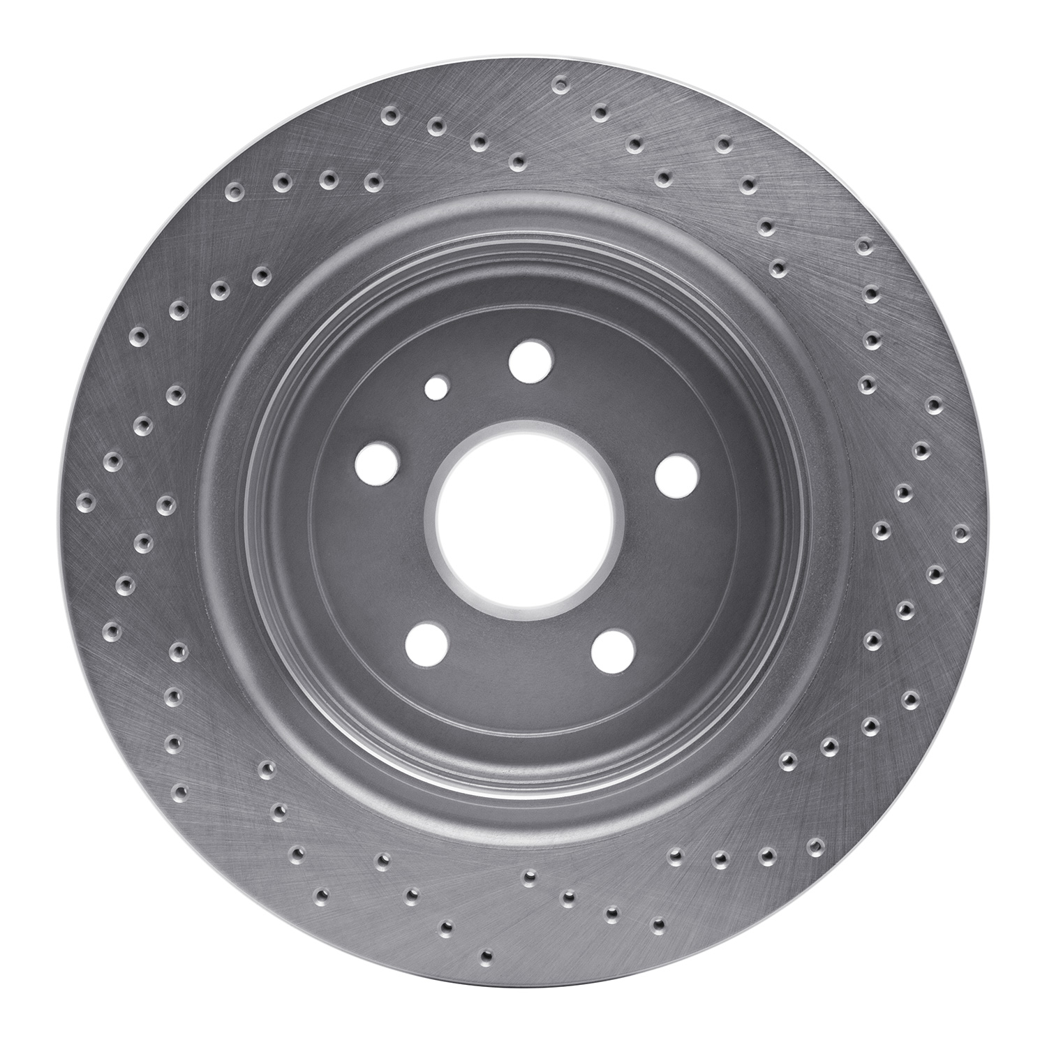621-47074L Drilled Brake Rotor [Silver], Fits Select GM, Position: Rear Left