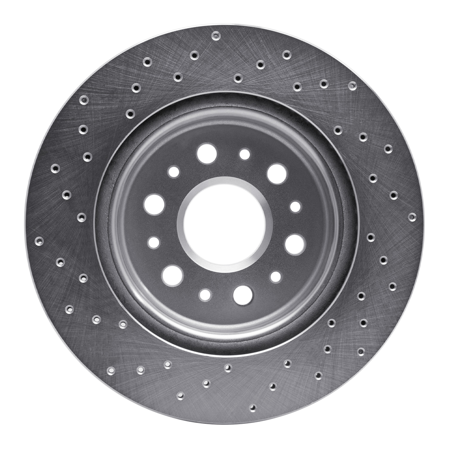 Drilled Brake Rotor [Silver], Fits Select GM
