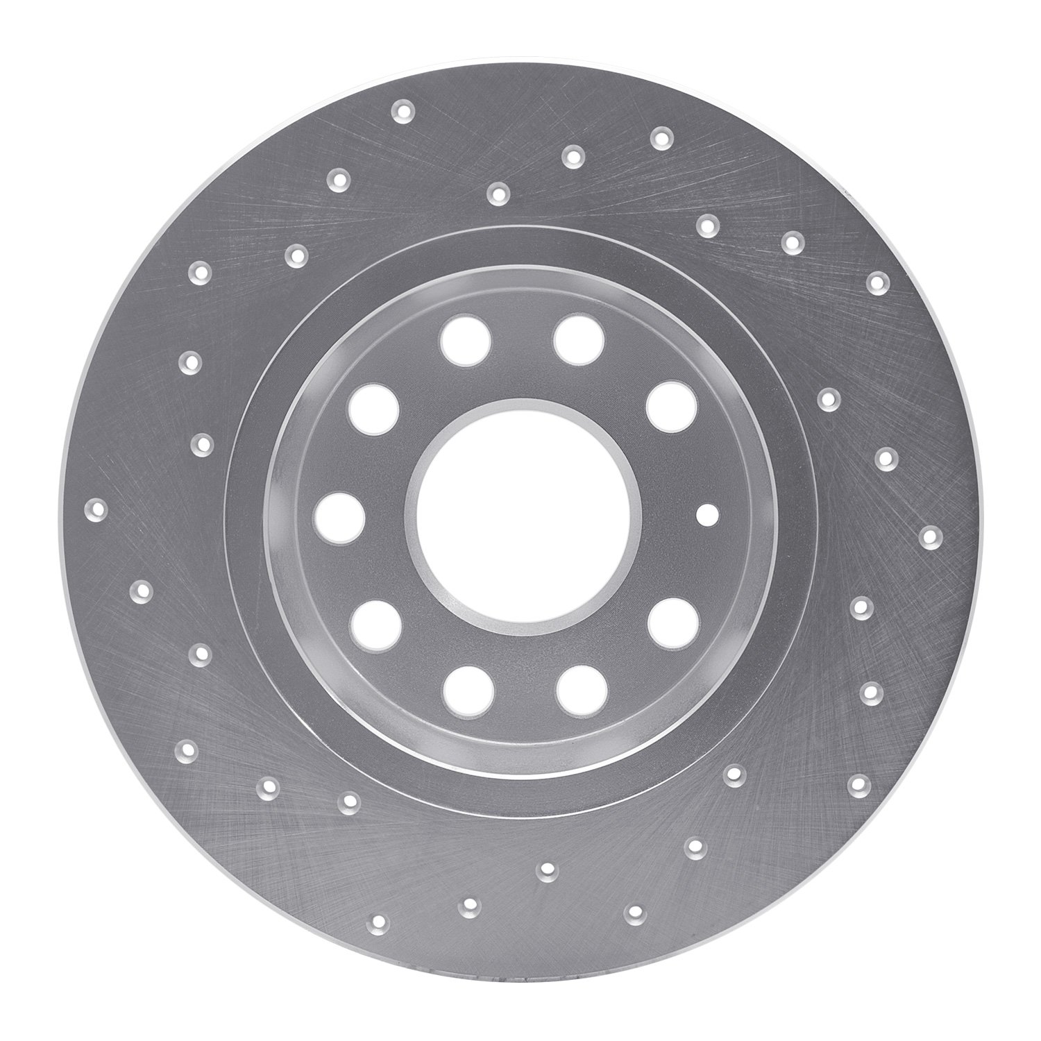 621-74031R Drilled Brake Rotor [Silver], Fits Select Multiple Makes/Models, Position: Rear Right