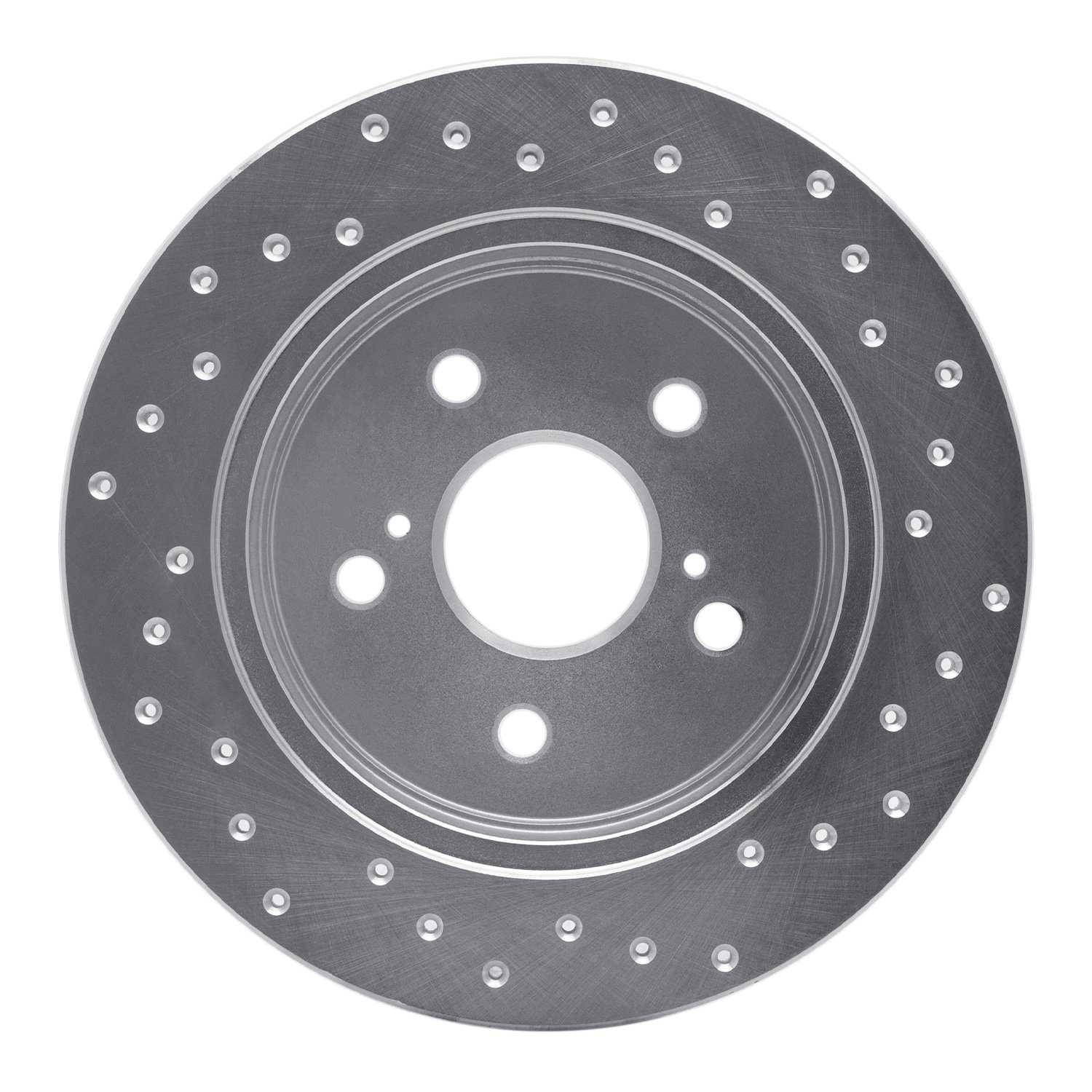 621-75041L Drilled Brake Rotor [Silver], Fits Select Lexus/Toyota/Scion, Position: Rear Left
